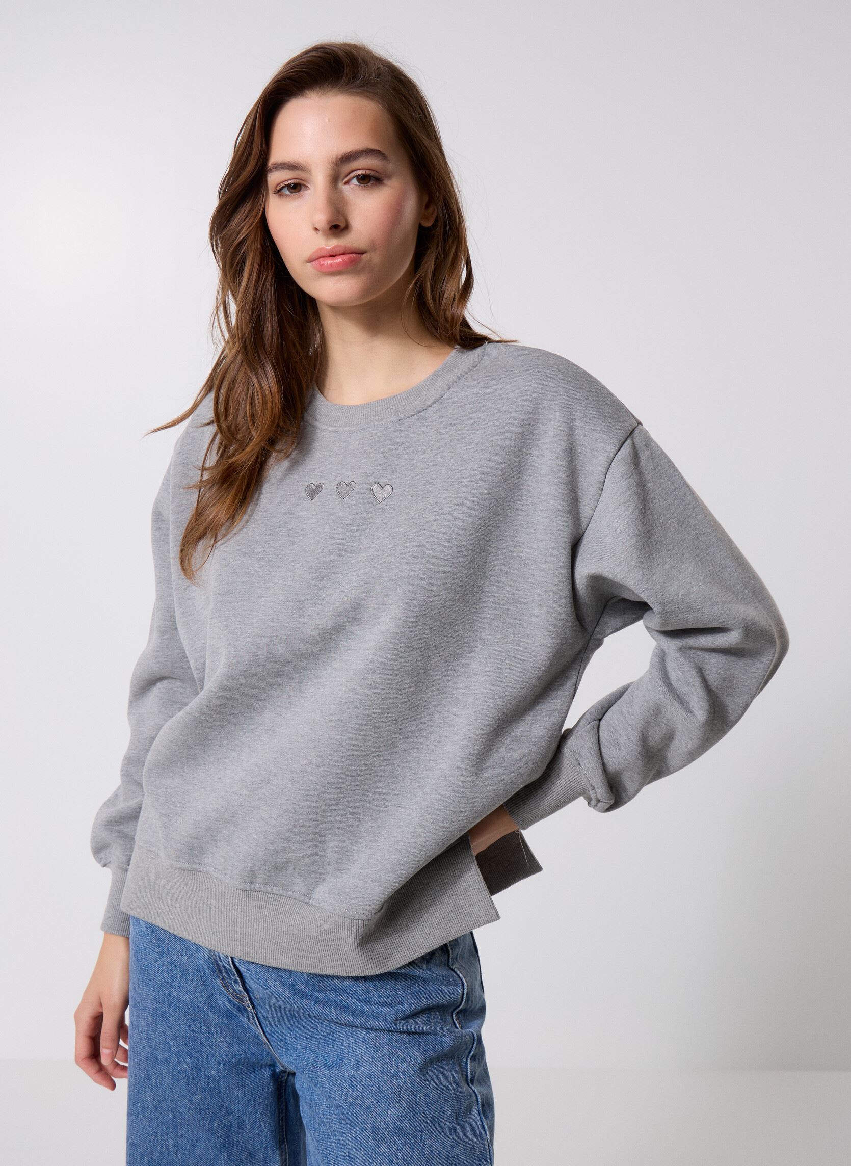 Sweater IHOLINNE SW dames grijs Ichi Sweater IHOLINNE SW dames grijs Grey Melange