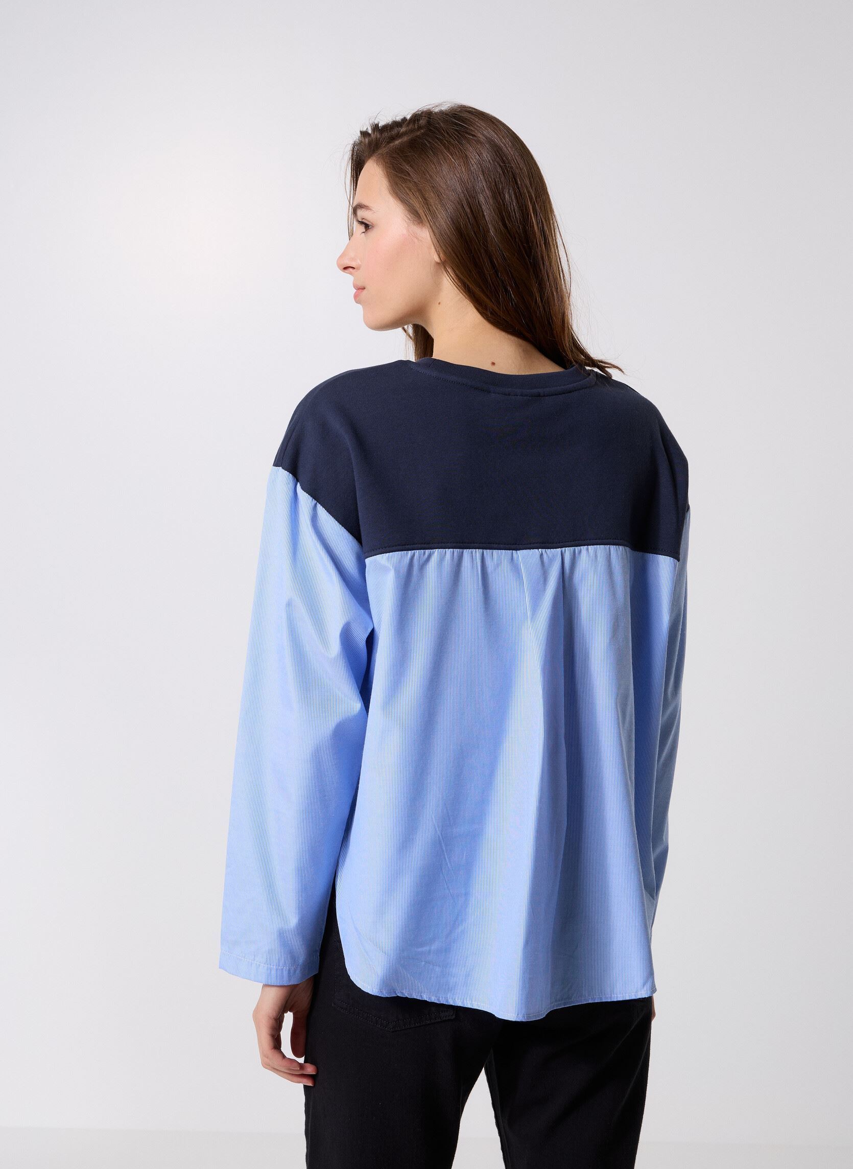 Sweater IHPALONA SW dames blauw Ichi Sweater IHPALONA SW dames blauw Total Eclipse