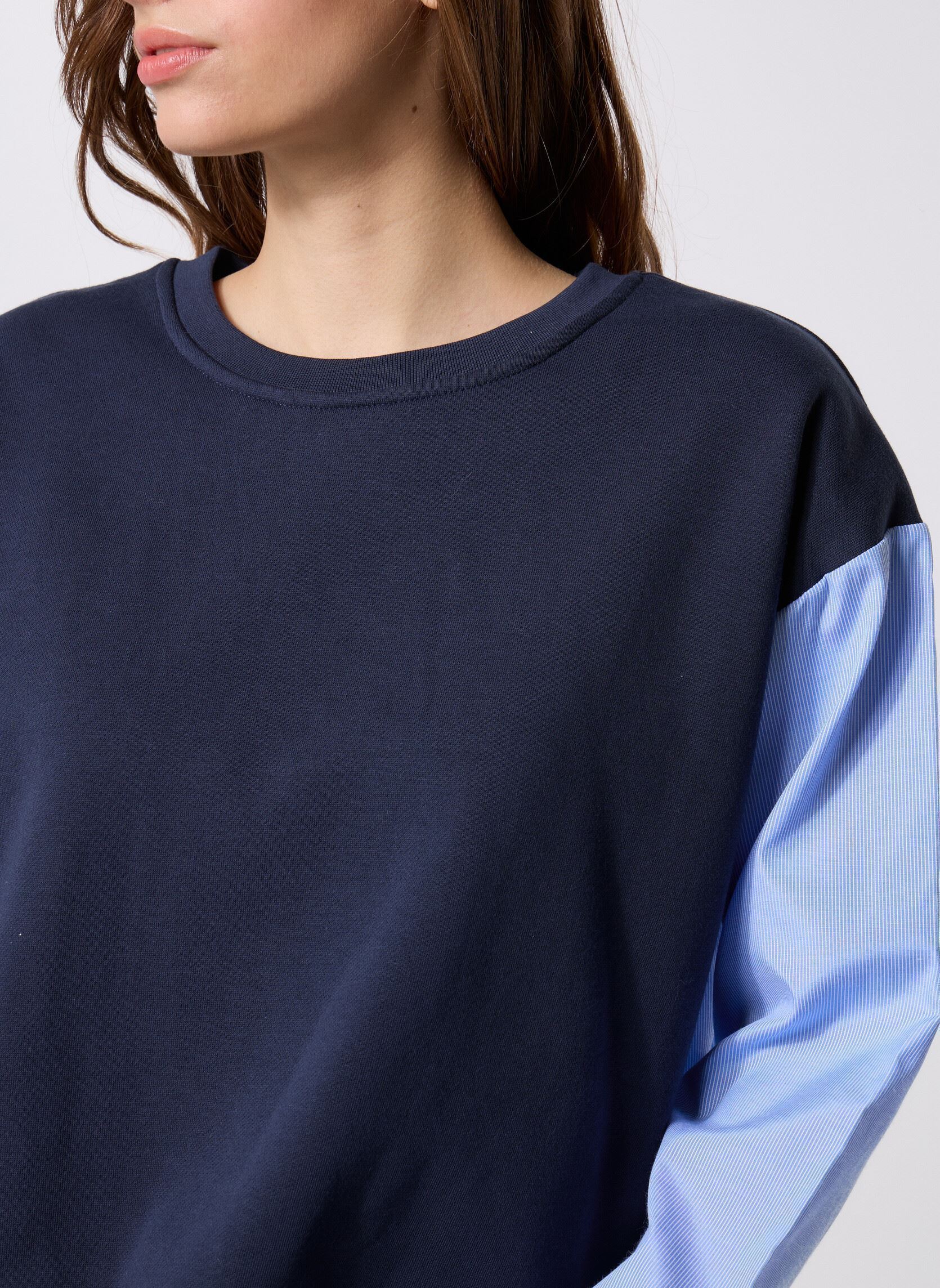 Sweater IHPALONA SW dames blauw Ichi Sweater IHPALONA SW dames blauw Total Eclipse