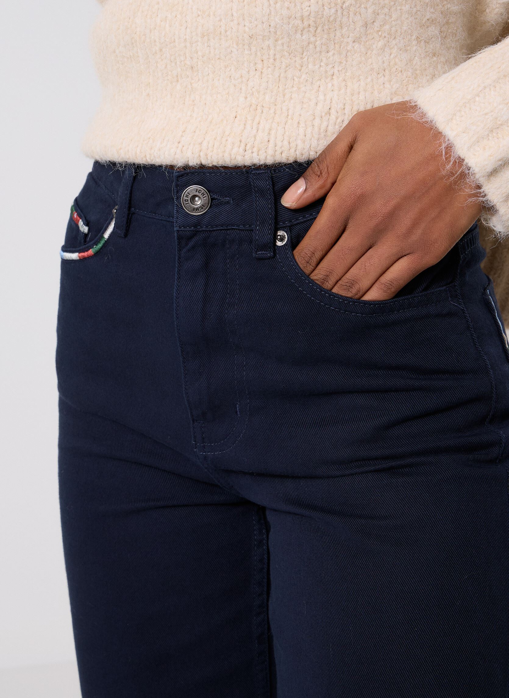 Jeans large IHHEZANA PA4 femme bleu Ichi Jeans large IHHEZANA PA4 femme bleu Total Eclipse