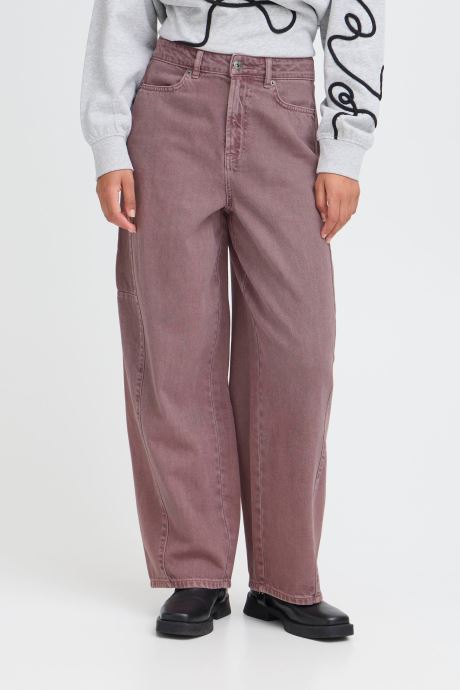 Ichi Mom jeans IHMIJALLA PA dames bordeaux