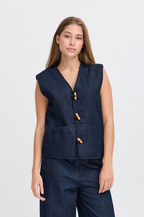 Ichi Vestes sans manches IHHIRAMO WA2 femme bleu