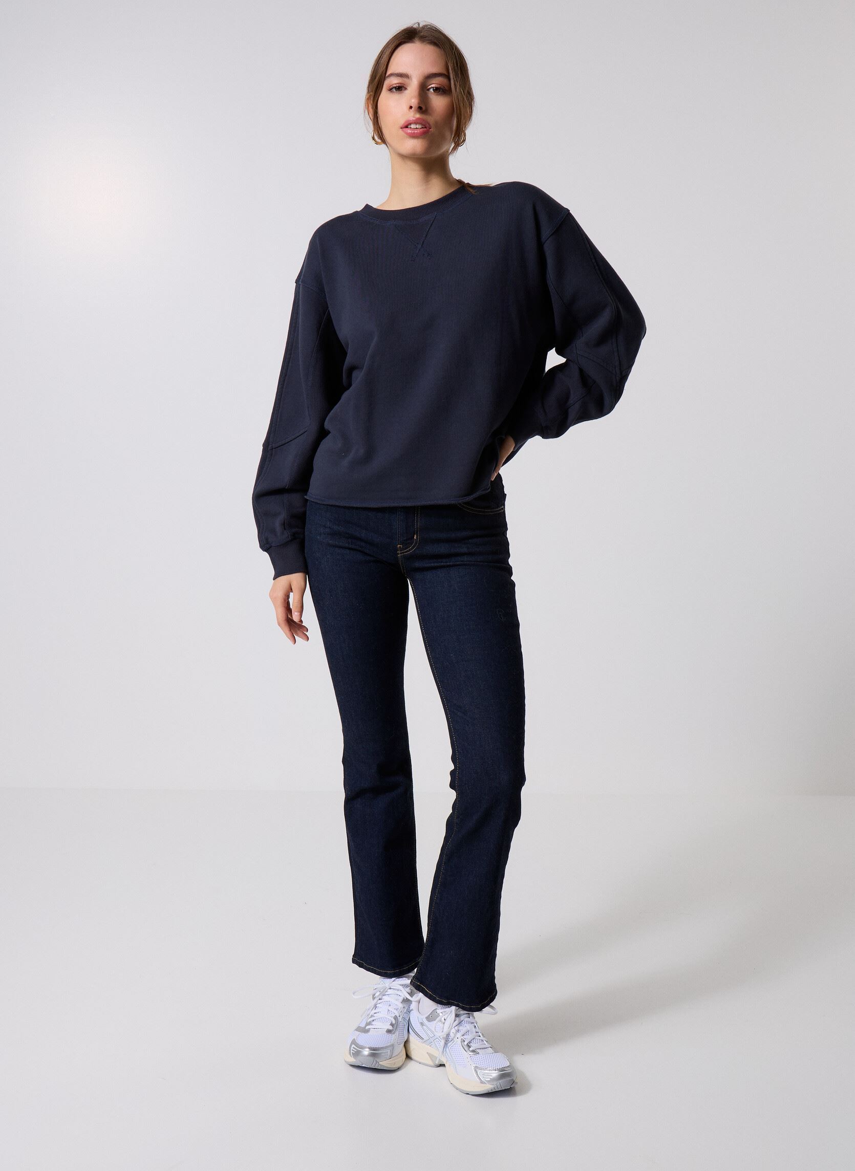 Hoodies IHMARDES SW2 dames blauw Ichi Hoodies IHMARDES SW2 dames blauw Dark Navy