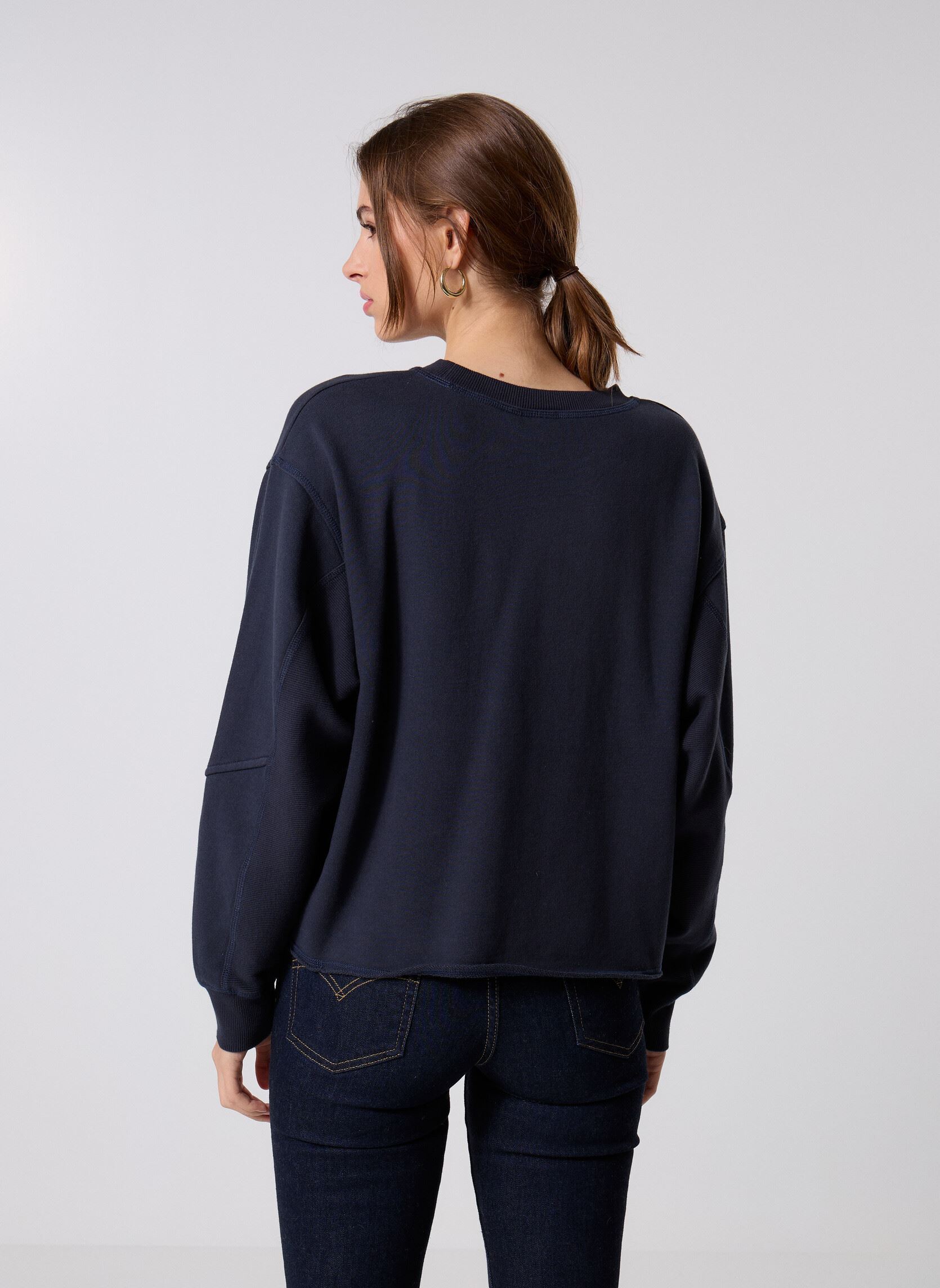 Hoodies IHMARDES SW2 dames blauw Ichi Hoodies IHMARDES SW2 dames blauw Dark Navy