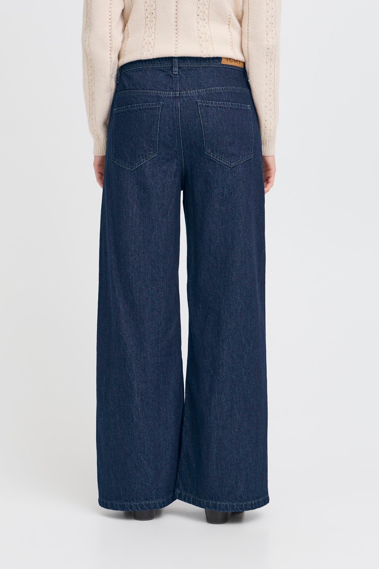 Jeans droit IHBERISEL WIDE PA femme bleu Ichi Jeans droit IHBERISEL WIDE PA femme bleu Denim Authentic Blue