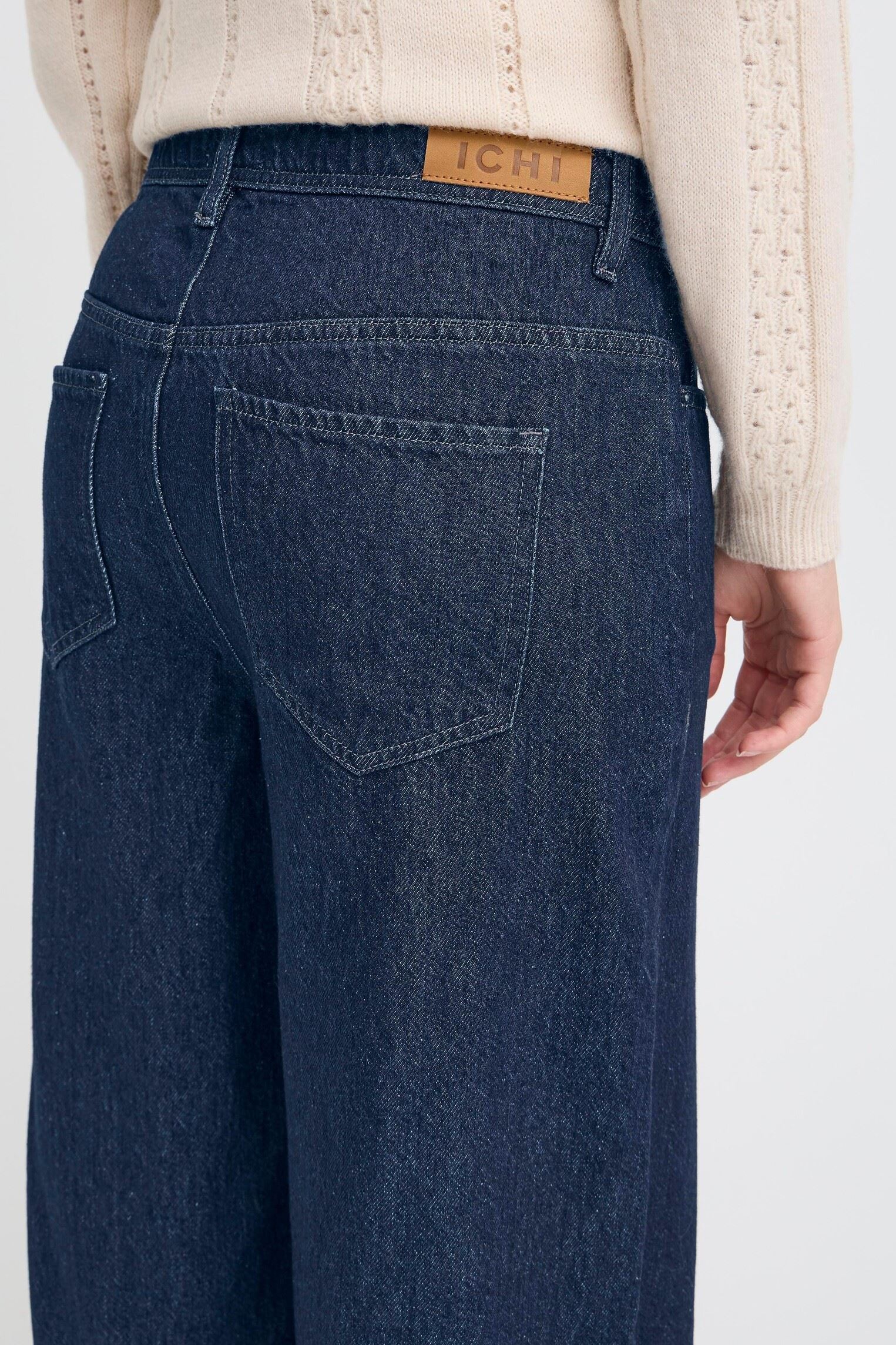 Jeans droit IHBERISEL WIDE PA femme bleu Ichi Jeans droit IHBERISEL WIDE PA femme bleu Denim Authentic Blue