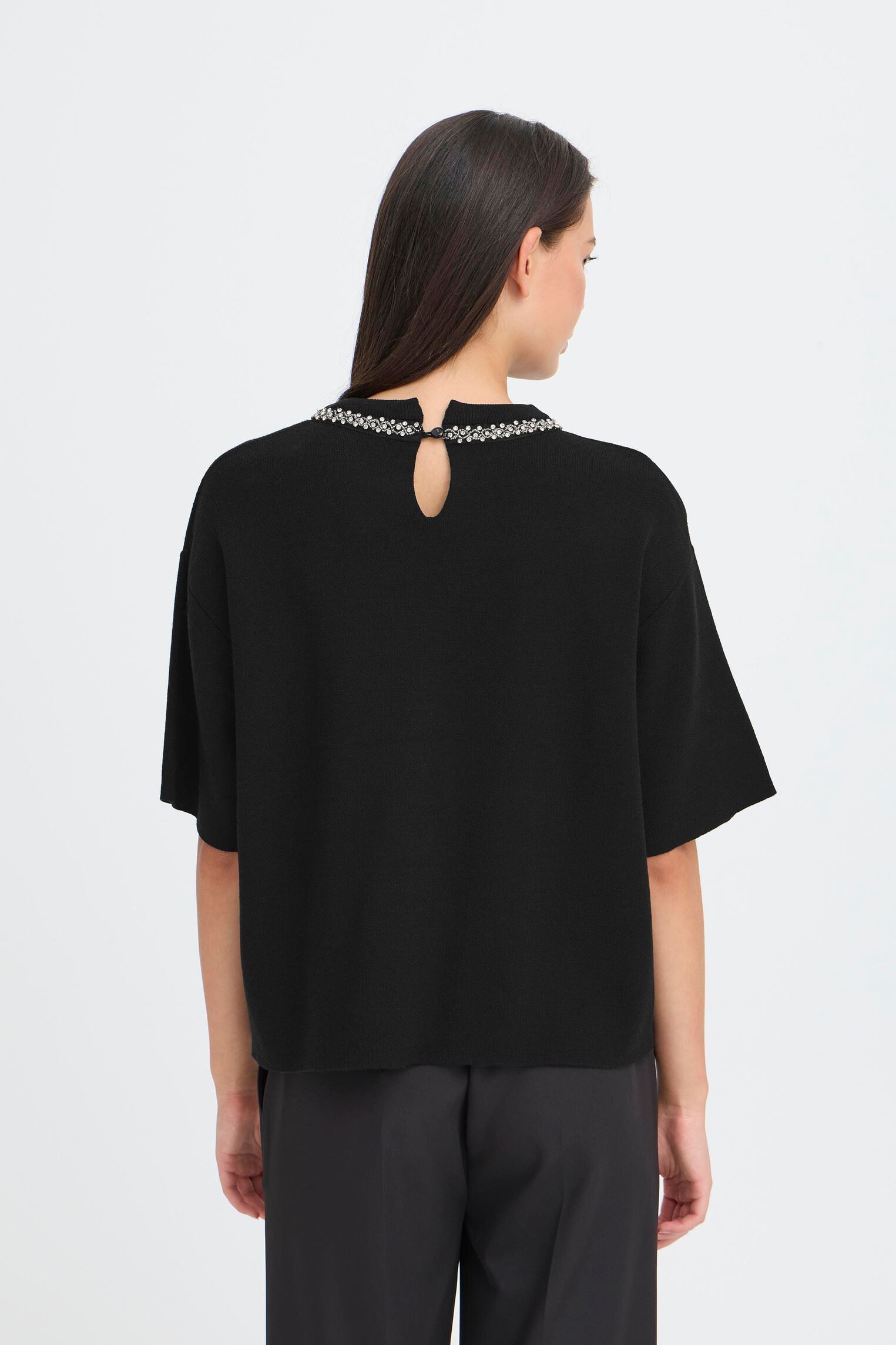 Pulls IHDORISE SS femme noir Ichi Pulls IHDORISE SS femme noir Black