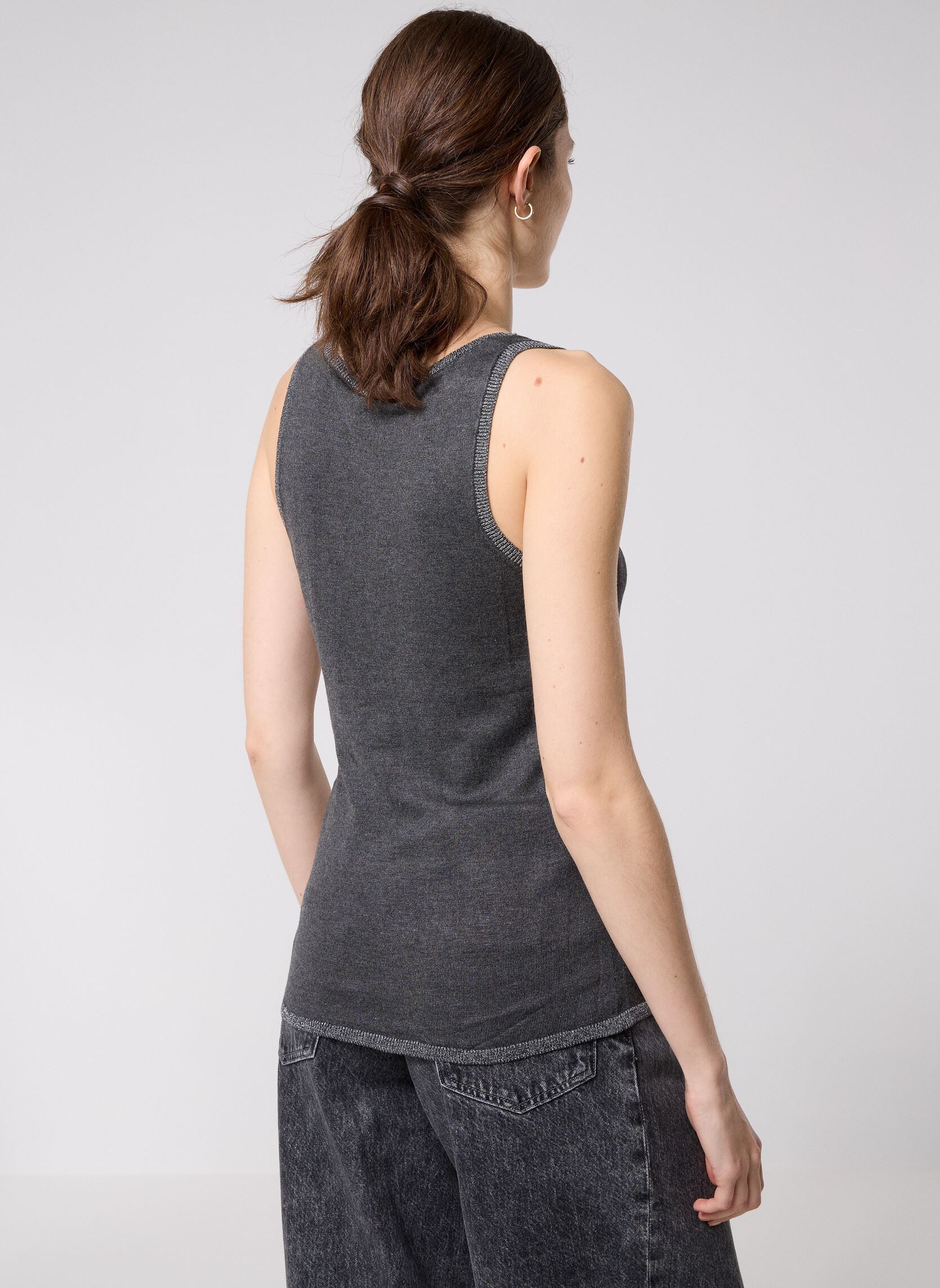 Truien IHMAFA TO3 dames grijs Ichi Truien IHMAFA TO3 dames grijs Dark Grey Melange