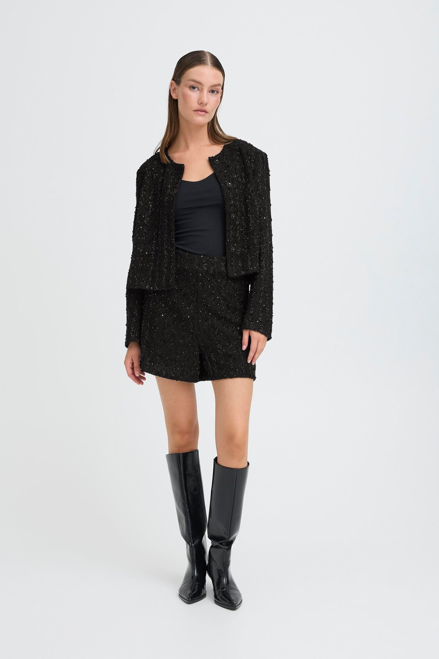 Shorts IHNINKY SHO dames zwart Ichi Shorts IHNINKY SHO dames zwart Black