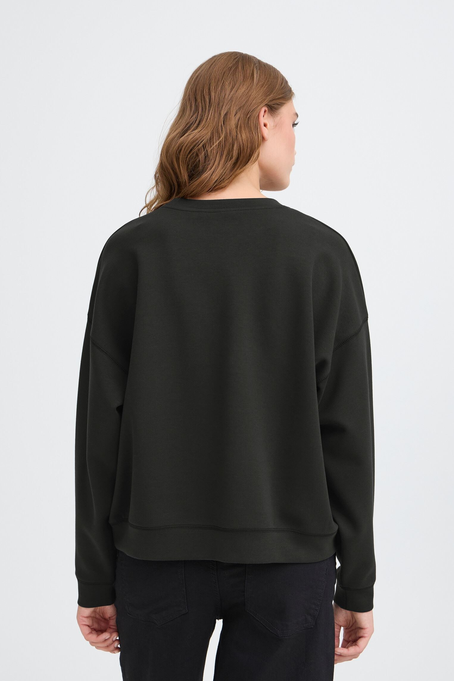Sweater IHKELICIA SW dames zwart Ichi Sweater IHKELICIA SW dames zwart Black