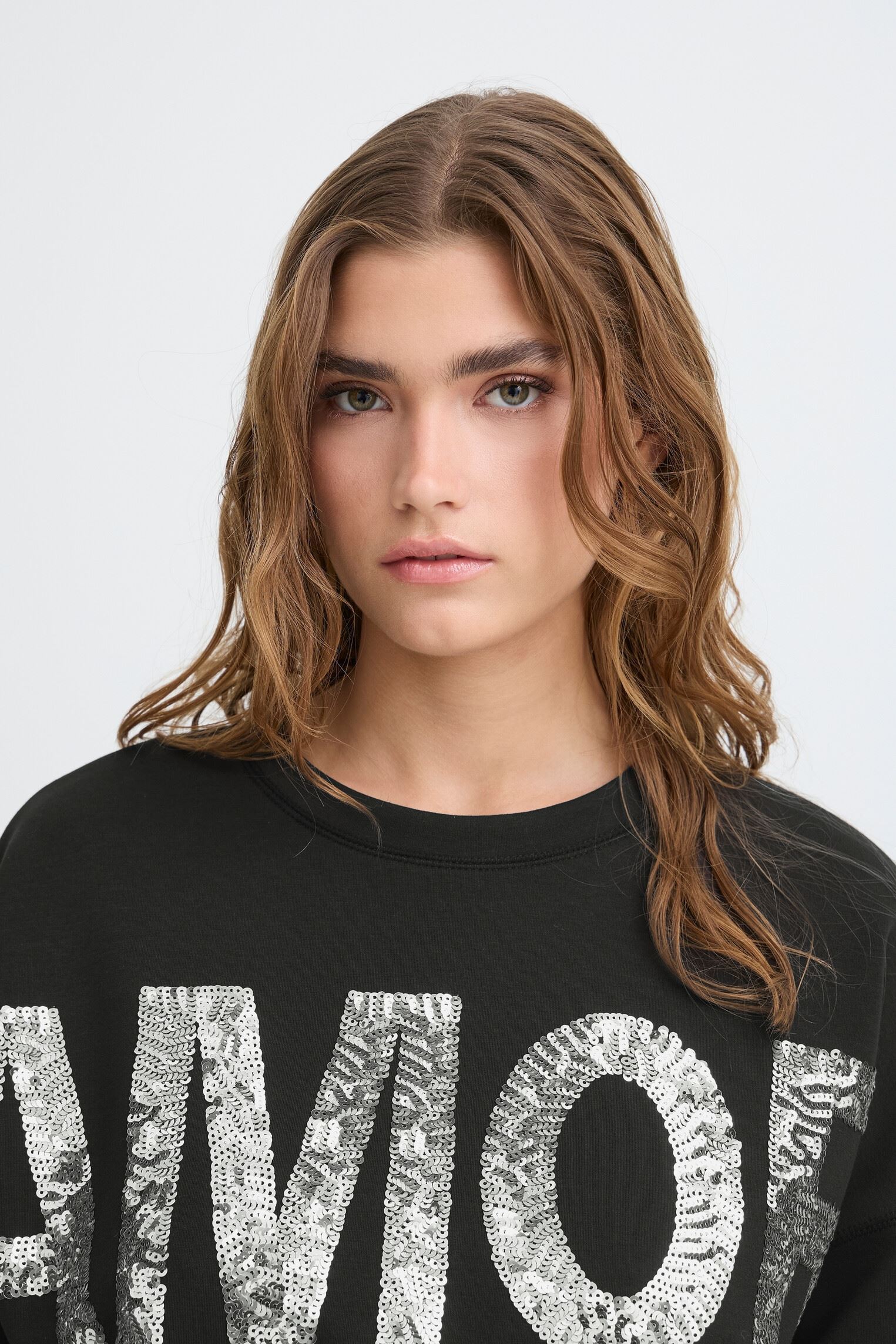 Sweater IHKELICIA SW dames zwart Ichi Sweater IHKELICIA SW dames zwart Black