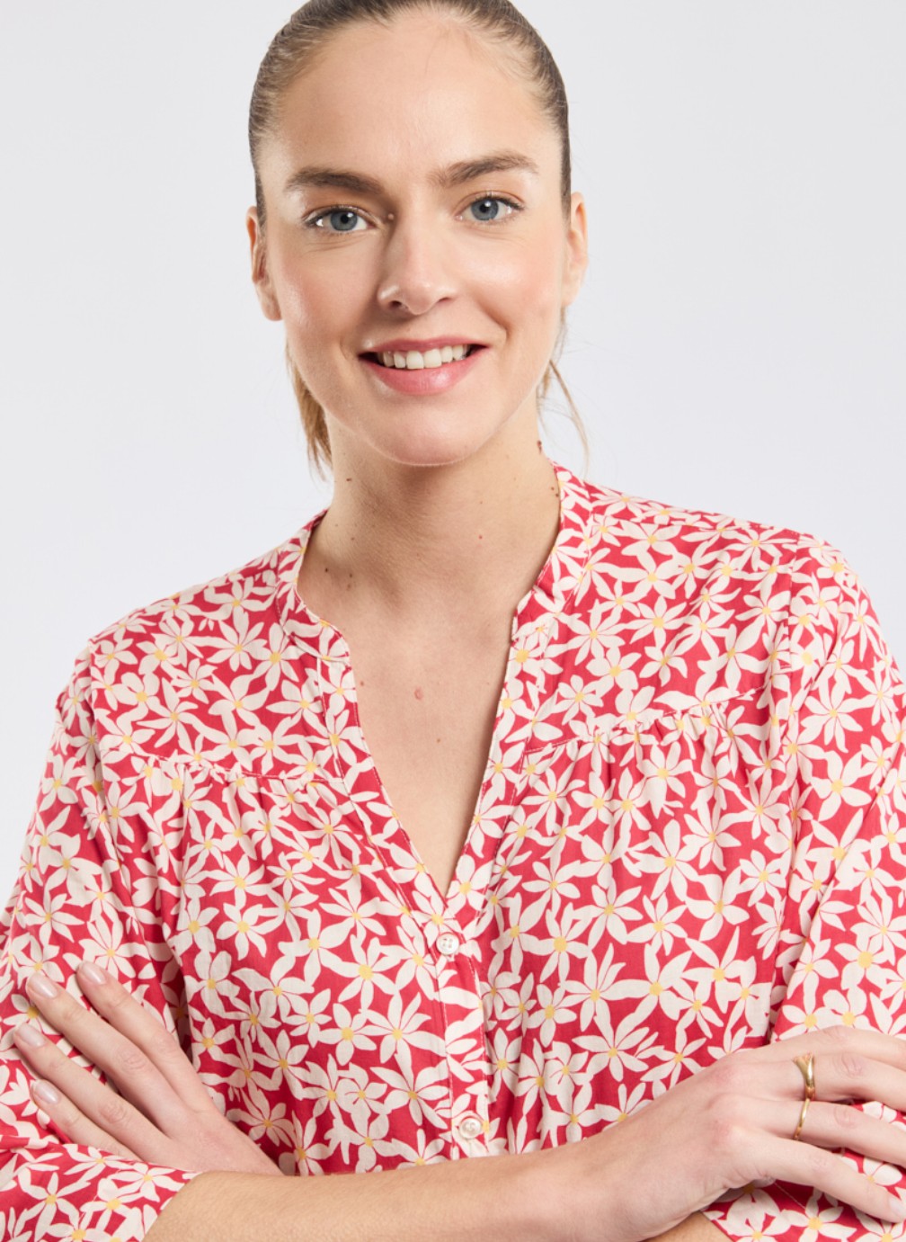 Armor Lux Chemises manches longues Chemisier 39881 imprimé paquerettes ...