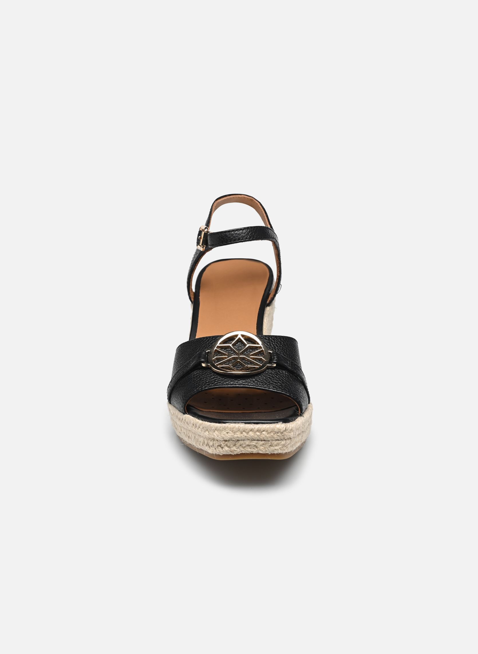 Sandalias y plataformas de cuña D PANAREA 1 mujer negro Geox Sandalias y plataformas de cuña D PANAREA 1 mujer negro Noir