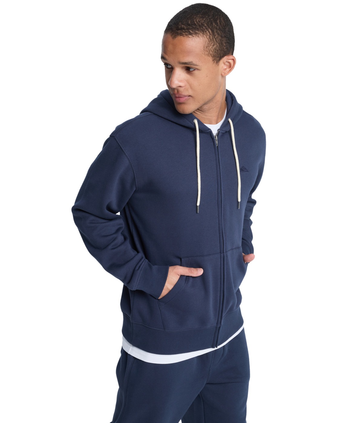 Sweats à capuche Salt Water Zip homme bleu Quiksilver Sweats à capuche Salt Water Zip homme bleu Bleu foncé
