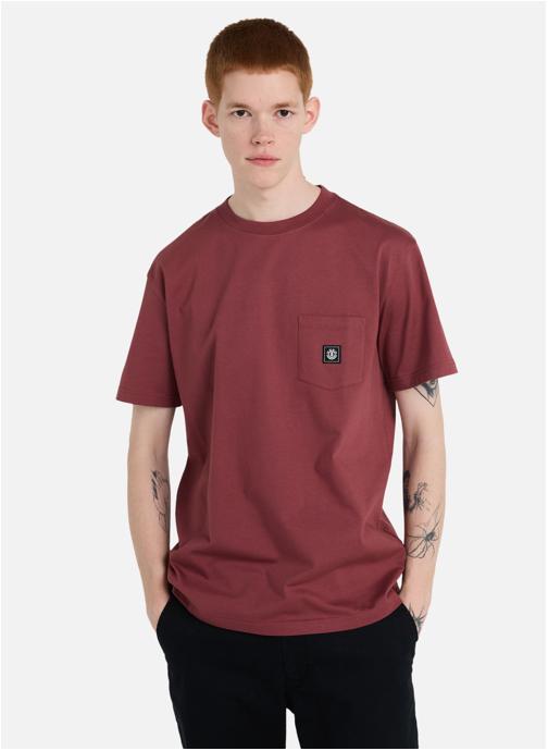 Element Tee-shirts Icon Label Pocket homme bordeaux