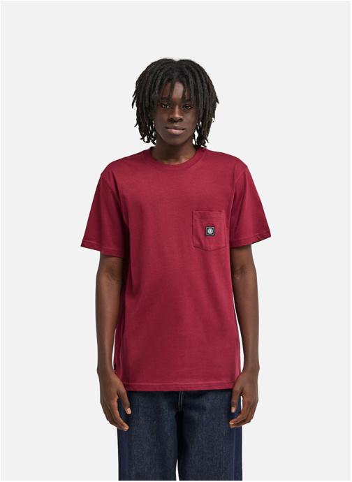 Element Tee-shirts Icon Label Pocket homme rouge