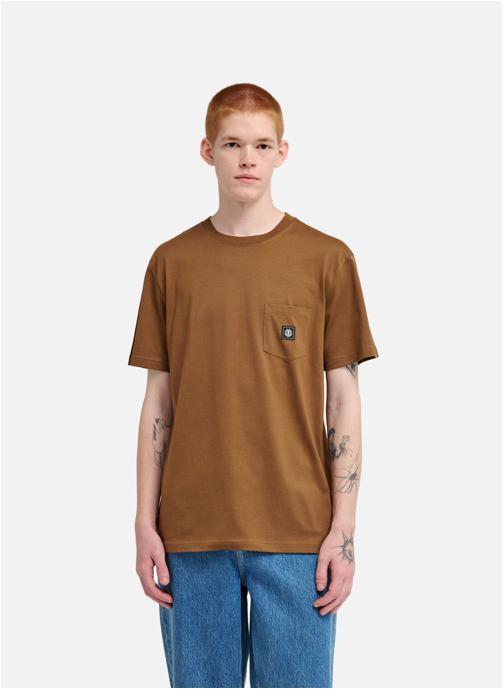 Element Tee-shirts Icon Label Pocket homme marron