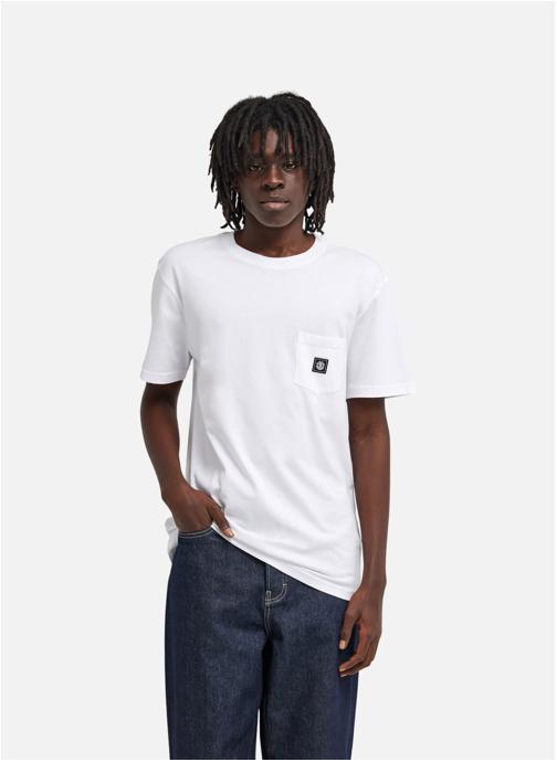 Element Tee-shirts Icon Label Pocket homme blanc