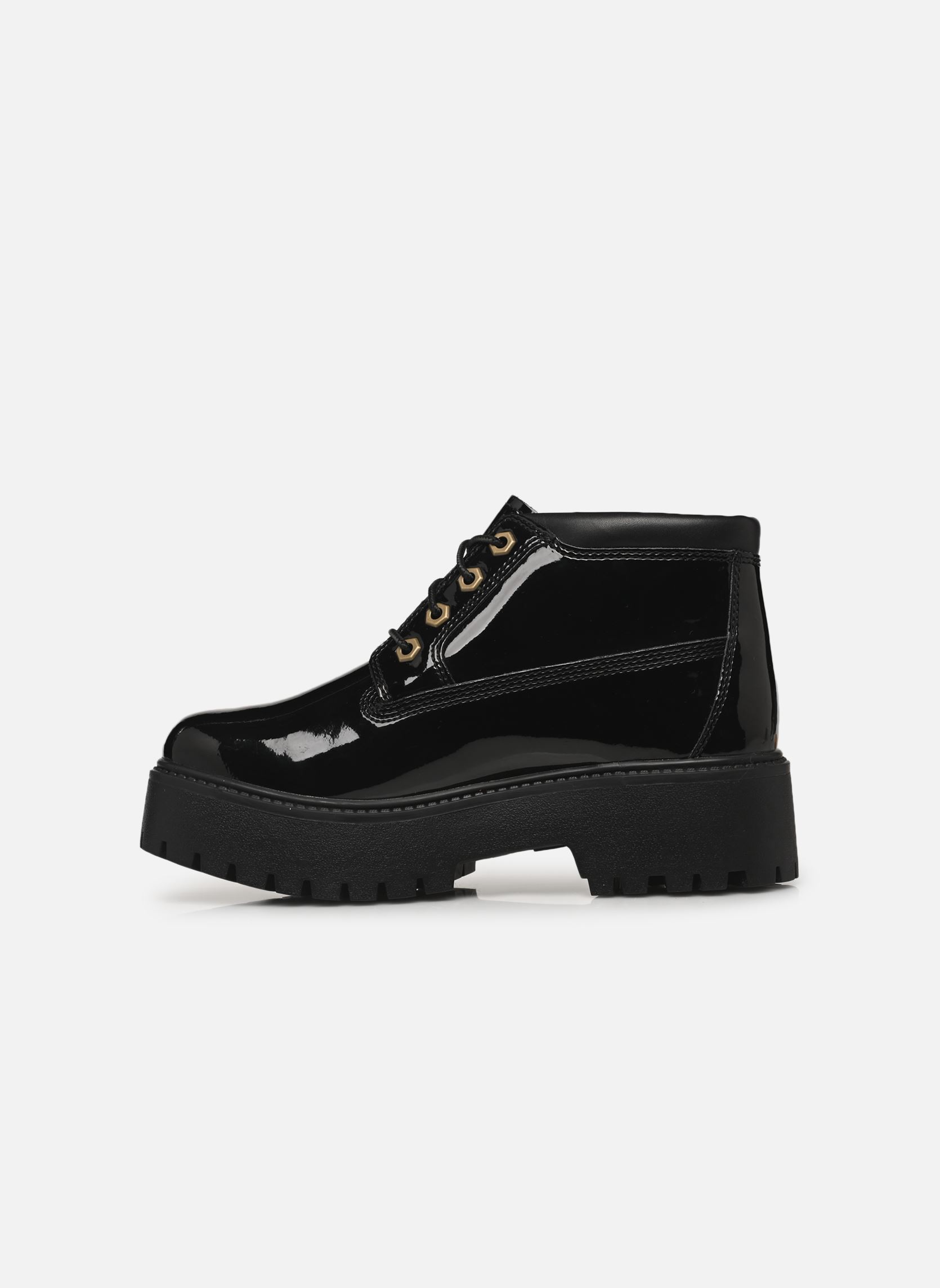 Bottines à lacets STONE STREET MID LACE UP WATERPROOF BOOT femme noir Timberland Bottines à lacets STONE STREET MID LACE UP WATERPROOF BOOT femme noir BLACK PATENT LEATHER