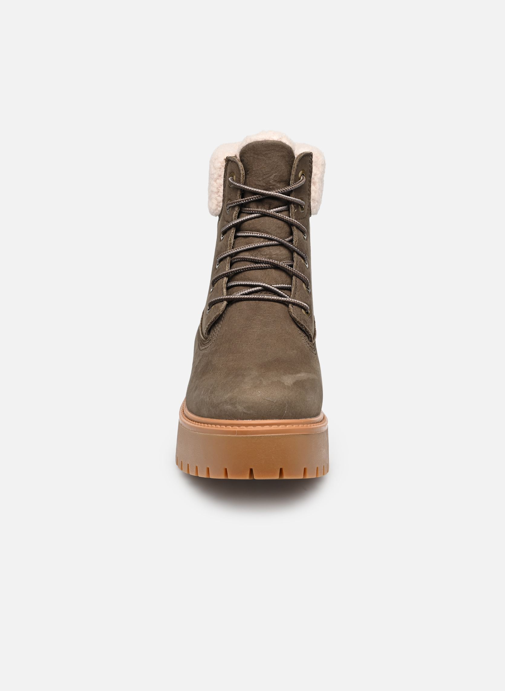 Enkellaarzen en boots Stone Street Mid Warm Lined Boot dames bruin Timberland Enkellaarzen en boots Stone Street Mid Warm Lined Boot dames bruin TB0A2PU6W011