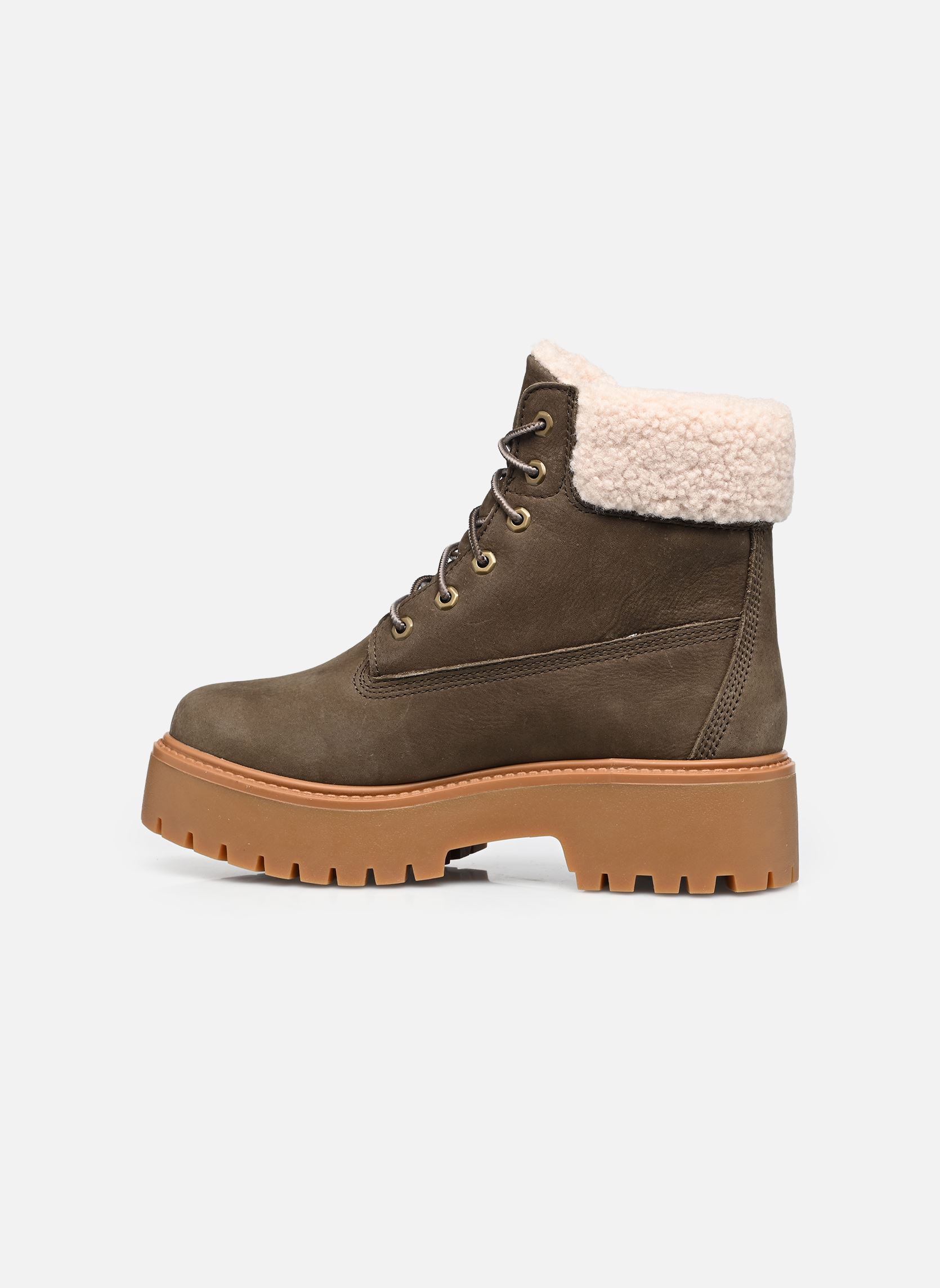 Enkellaarzen en boots Stone Street Mid Warm Lined Boot dames bruin Timberland Enkellaarzen en boots Stone Street Mid Warm Lined Boot dames bruin TB0A2PU6W011