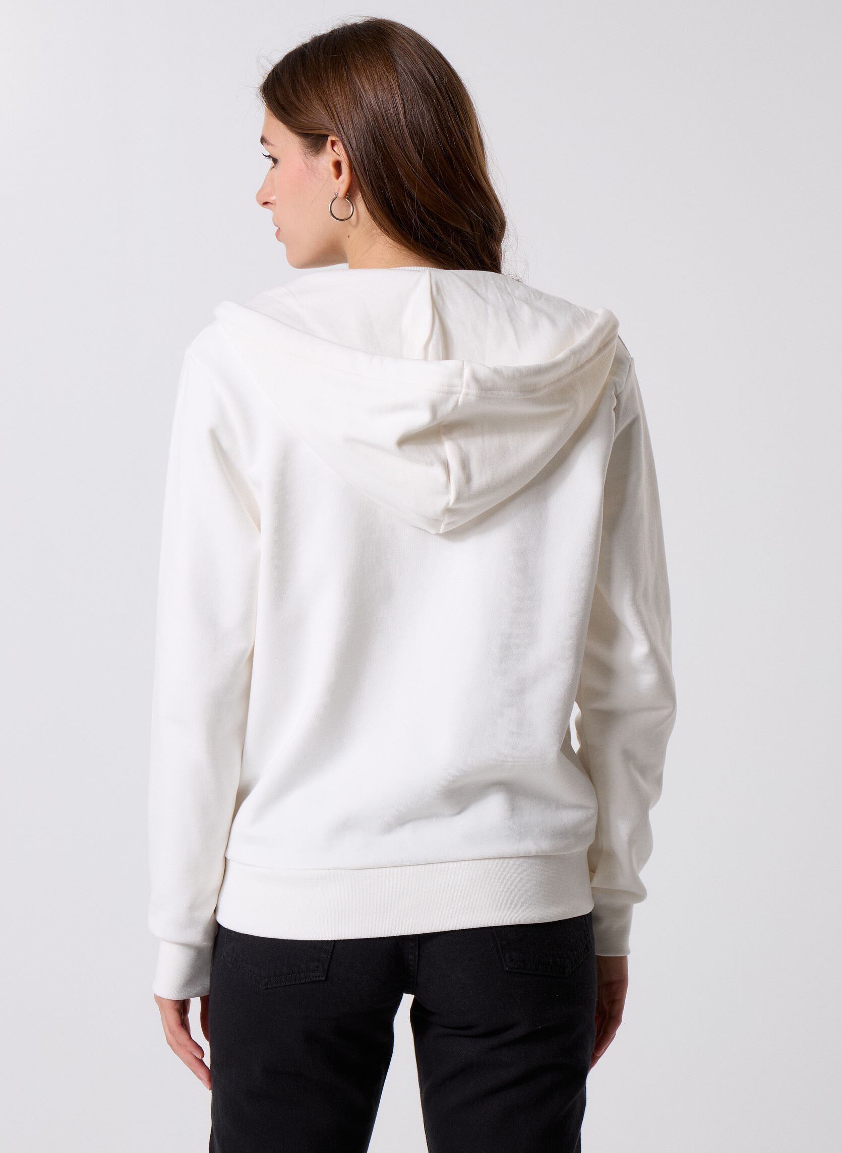 Sweatshirts Sweatshirt Zippe SF5256 femme blanc Lacoste Sweatshirts Sweatshirt Zippe SF5256 femme blanc FARINE