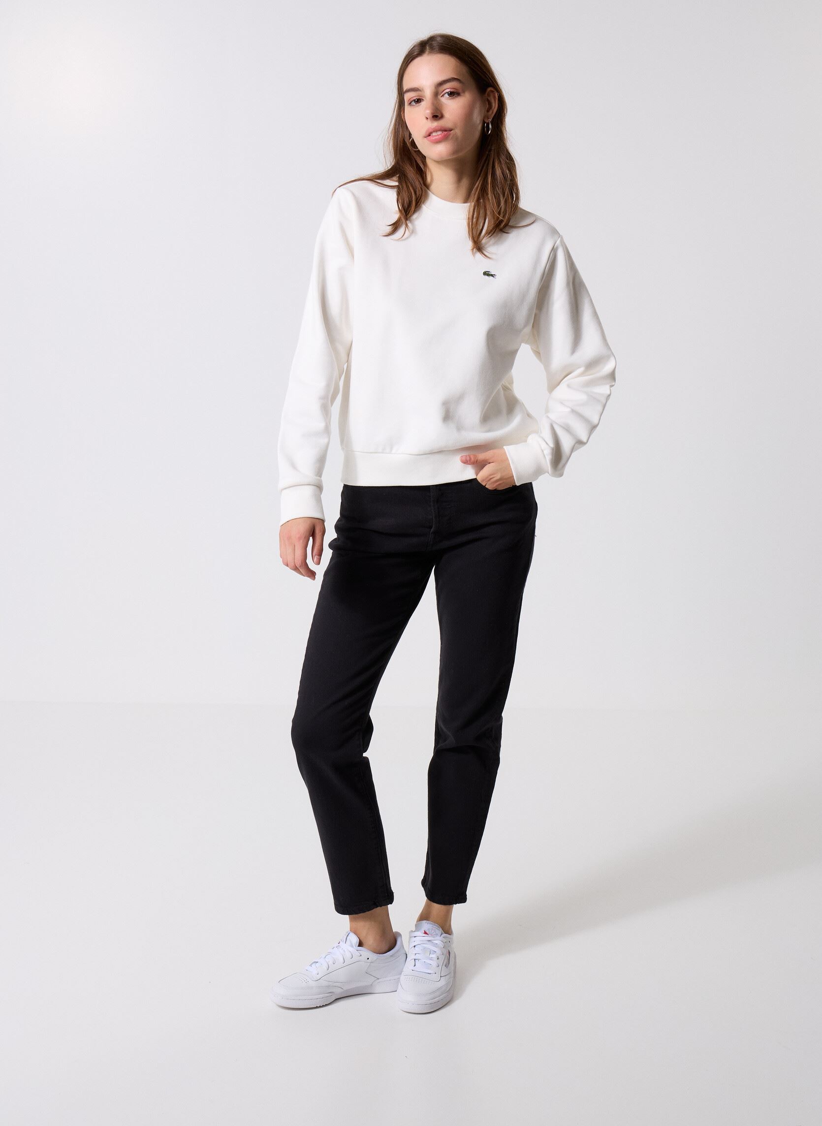Felpe Sweatshirt Col Rond SF5270 donna bianco Lacoste Felpe Sweatshirt Col Rond SF5270 donna bianco FARINE