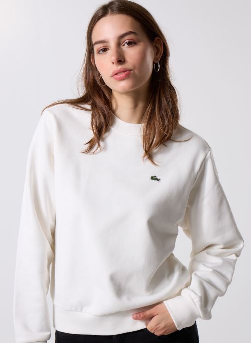 Lacoste Sweatshirts Sweatshirt Col Rond SF5270 damen weiß