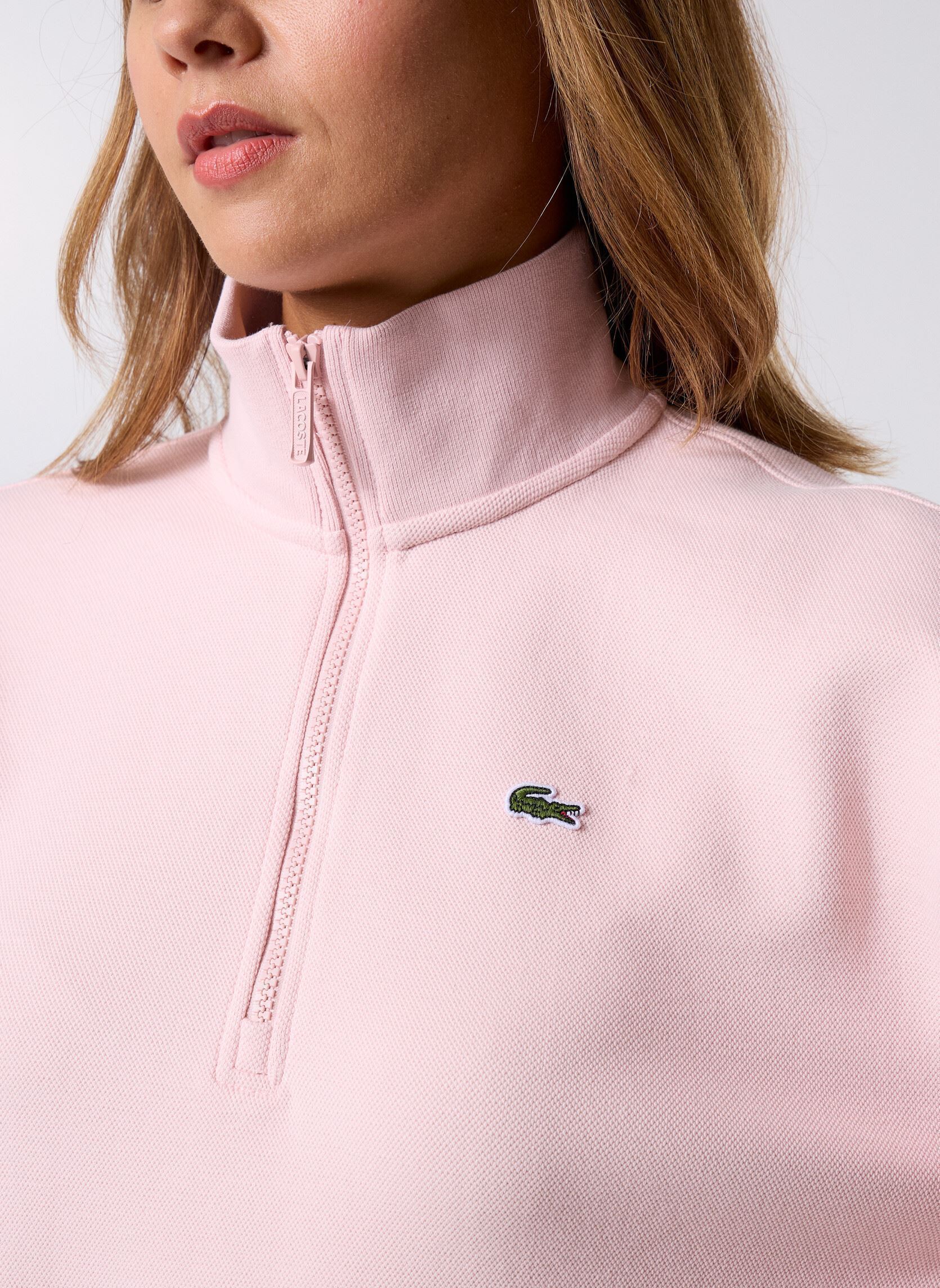Sweats zippés Sweatshirt Col Montant SF5271 femme rose Lacoste Sweats zippés Sweatshirt Col Montant SF5271 femme rose NIDUS