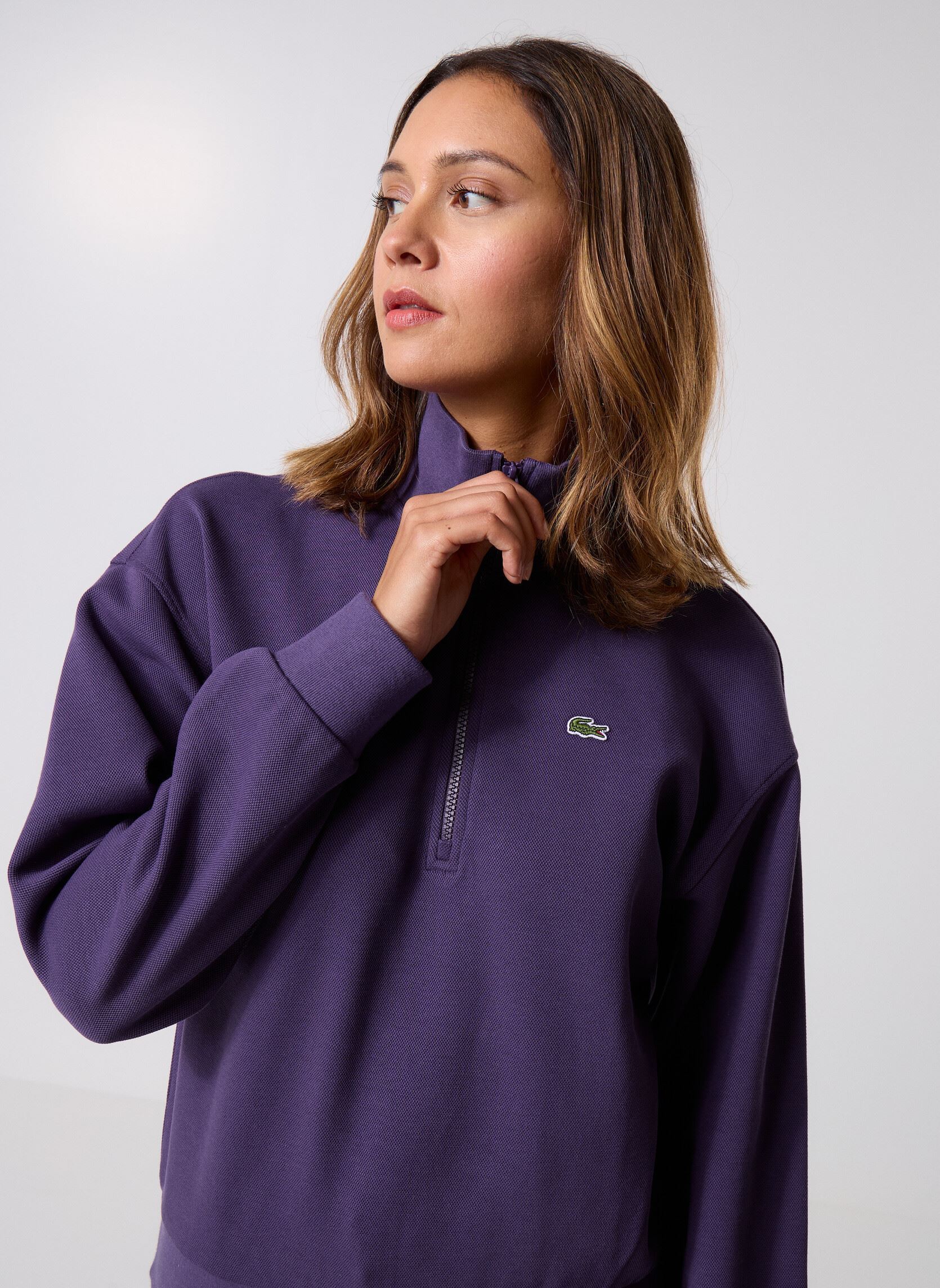 Vêtements Lacoste Sweatshirt Col Montant SF5271 pour Accessoires - vue 1