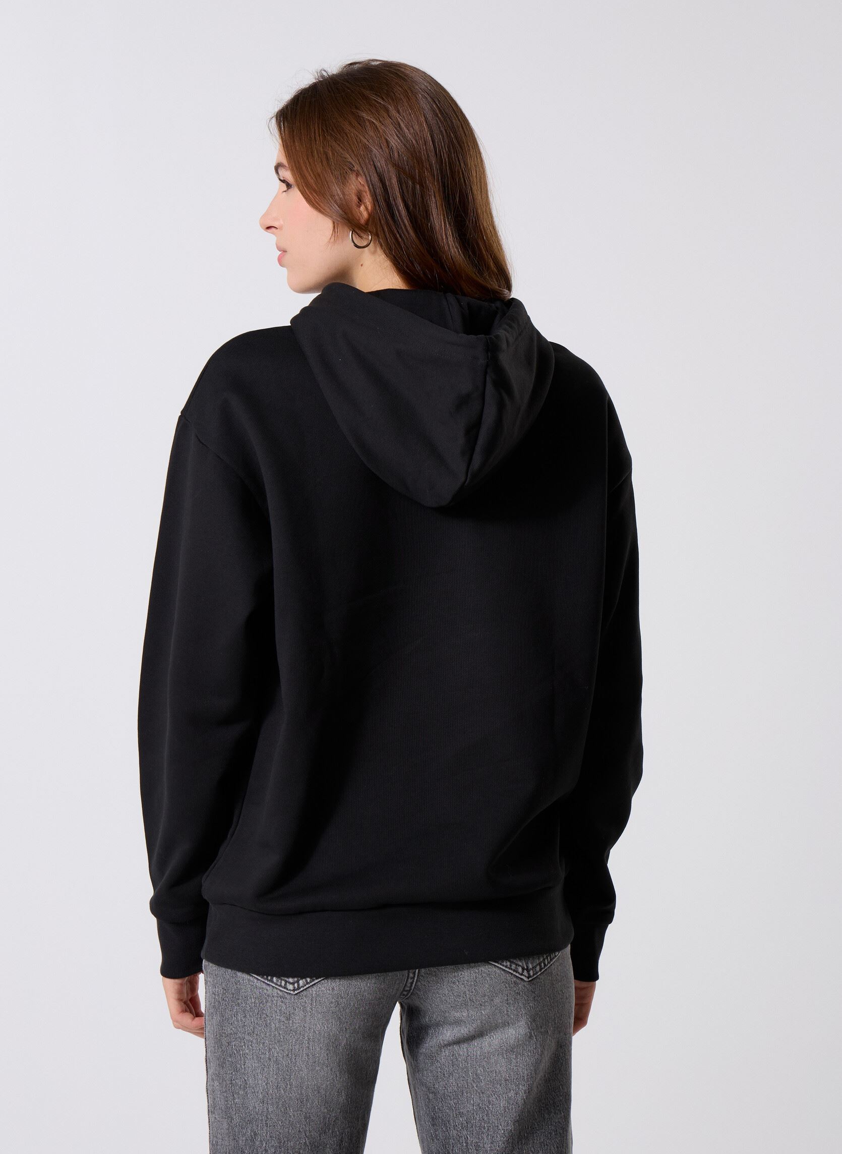 Kapuzenpullover Hoodie SF7612 damen schwarz Lacoste Kapuzenpullover Hoodie SF7612 damen schwarz NOIR
