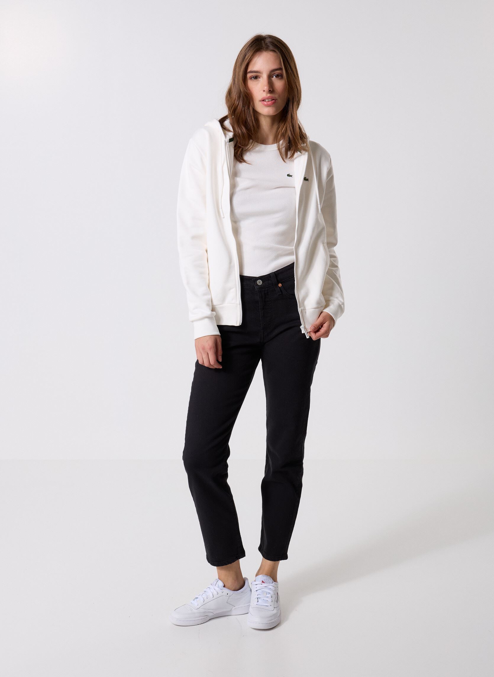 T-Shirts T-Shirt Ml TF1692 damen weiß Lacoste T-Shirts T-Shirt Ml TF1692 damen weiß FARINE