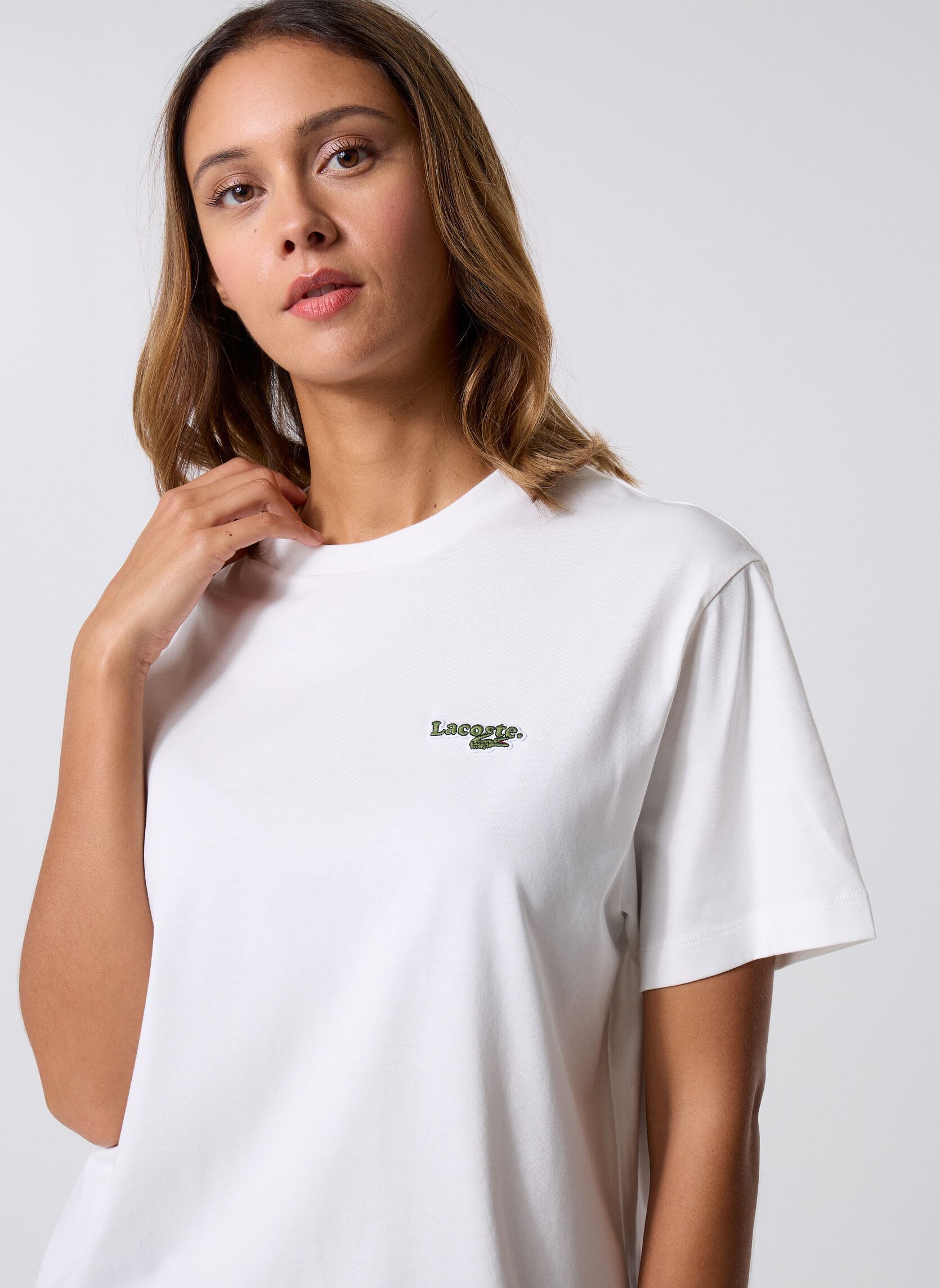 Vêtements Lacoste T Shirt TF7606 pour Accessoires