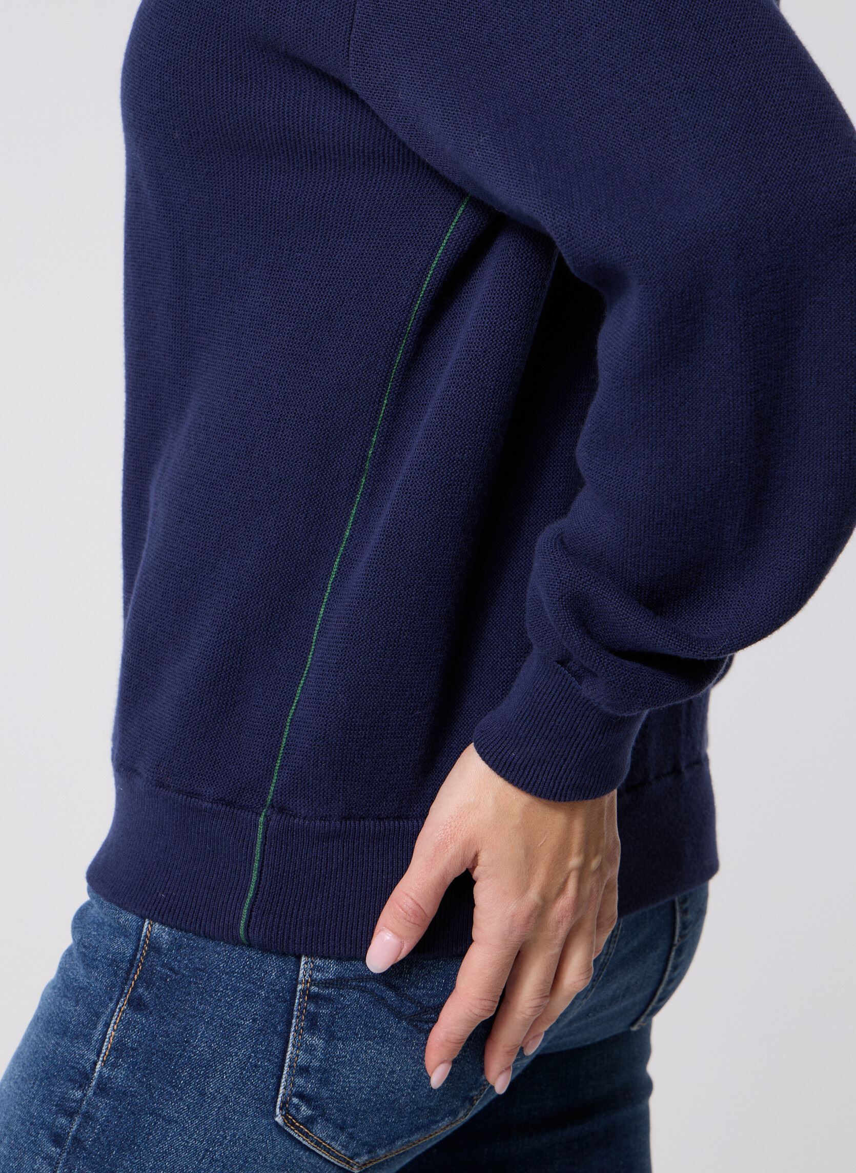 Vesten Gilet AF4143 dames blauw Lacoste Vesten Gilet AF4143 dames blauw MARINE