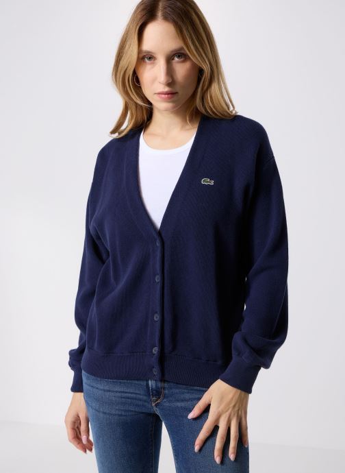 Lacoste Vesten Gilet AF4143 dames blauw
