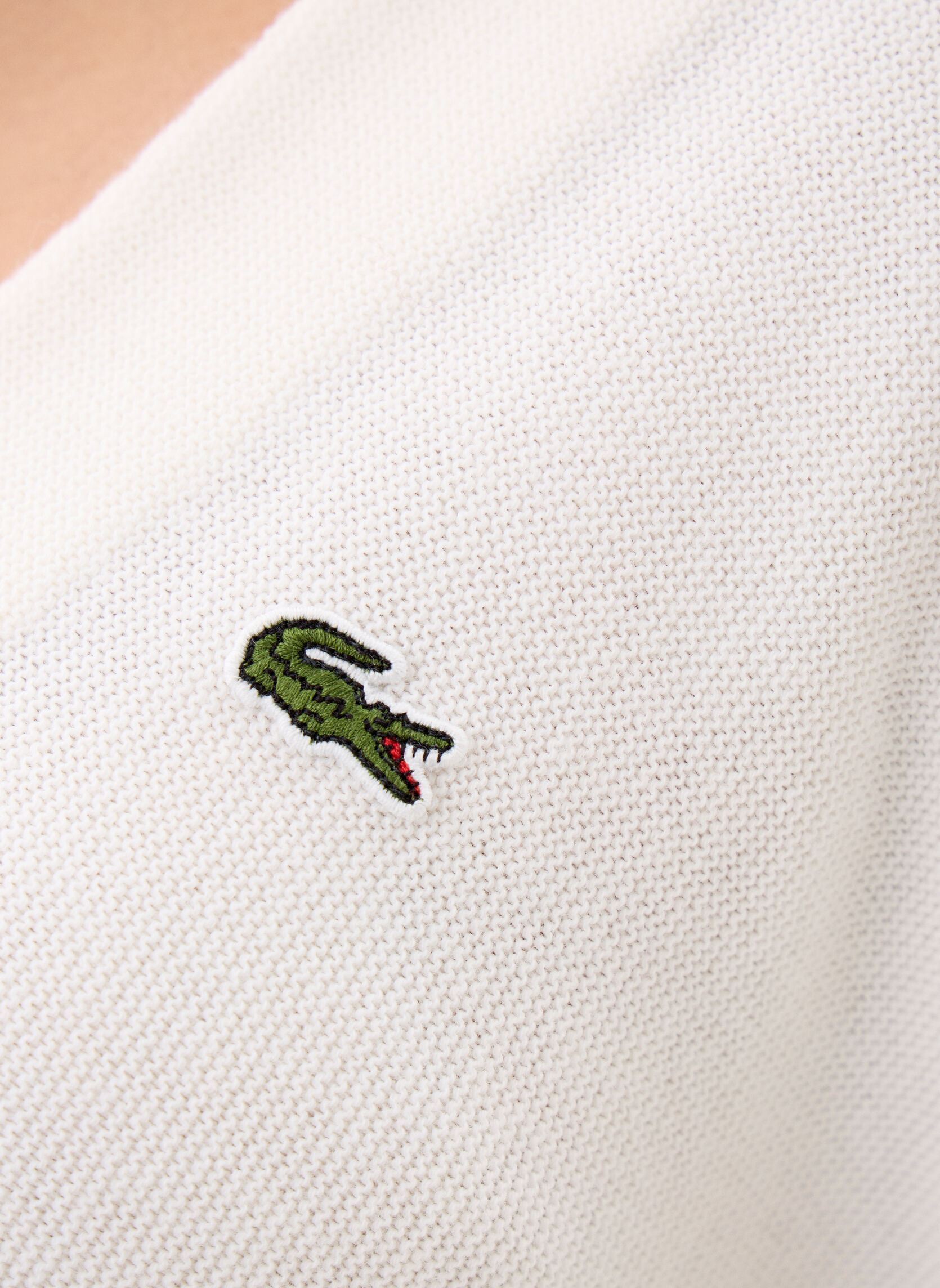 Gilets Gilet AF4143 femme blanc Lacoste Gilets Gilet AF4143 femme blanc FARINE