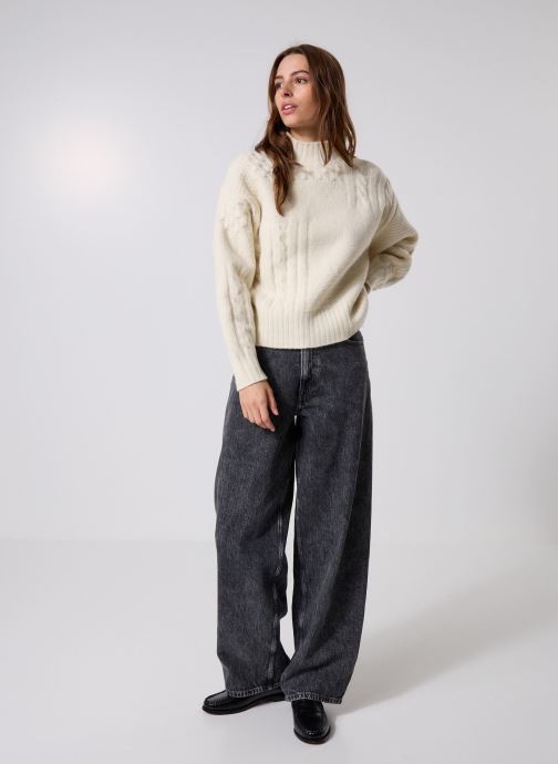 Lacoste Pulls Pull AF3974 femme blanc