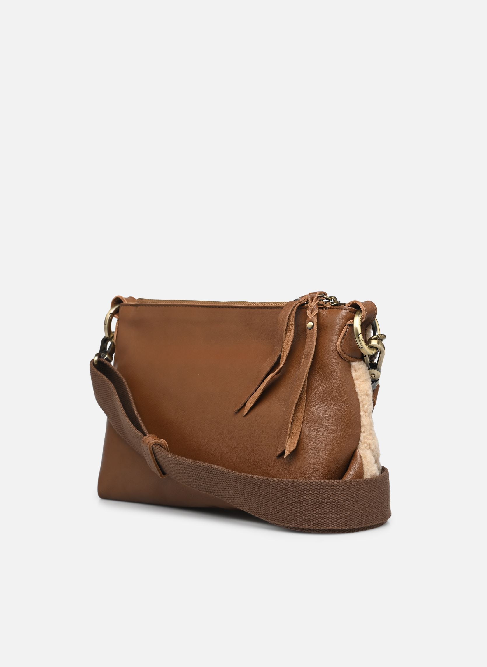 Umhängetaschen Noeli Xs T Shearling damen beige Mila Louise Umhängetaschen Noeli Xs T Shearling damen beige OCRE