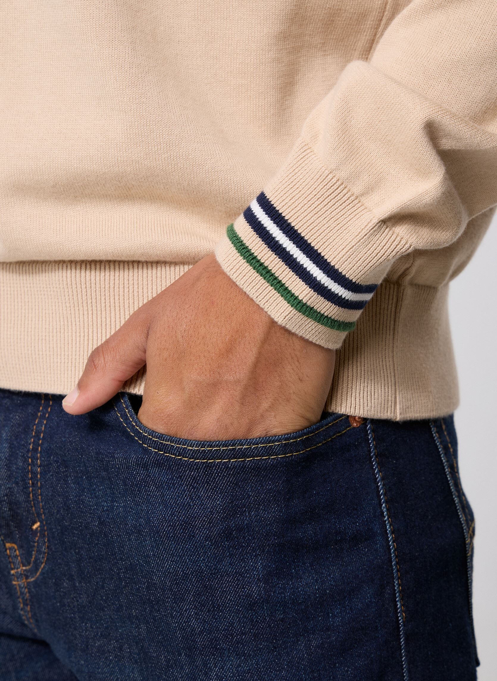 Truien Pull Col Rond AH5158 heren beige Lacoste Truien Pull Col Rond AH5158 heren beige VIENNOIS