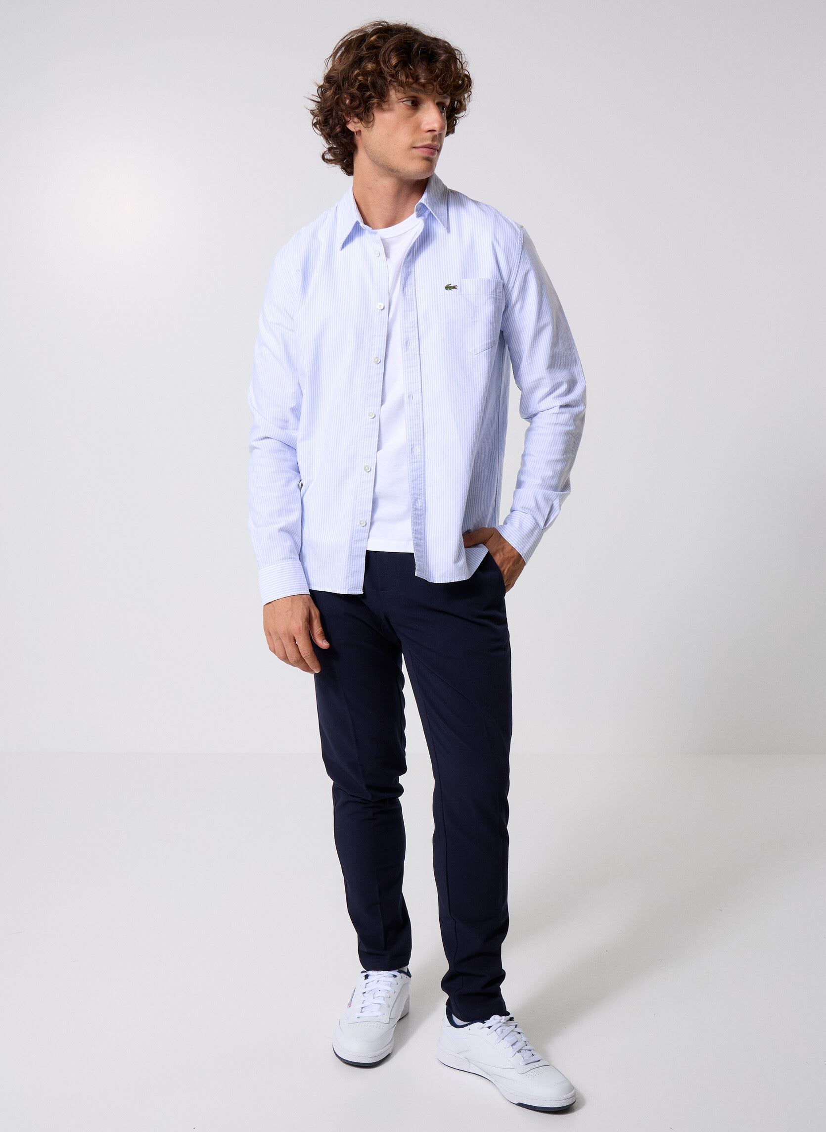 Chemises Chemise CH5625 homme bleu Lacoste Chemises Chemise CH5625 homme bleu PANORAMA / BLANC