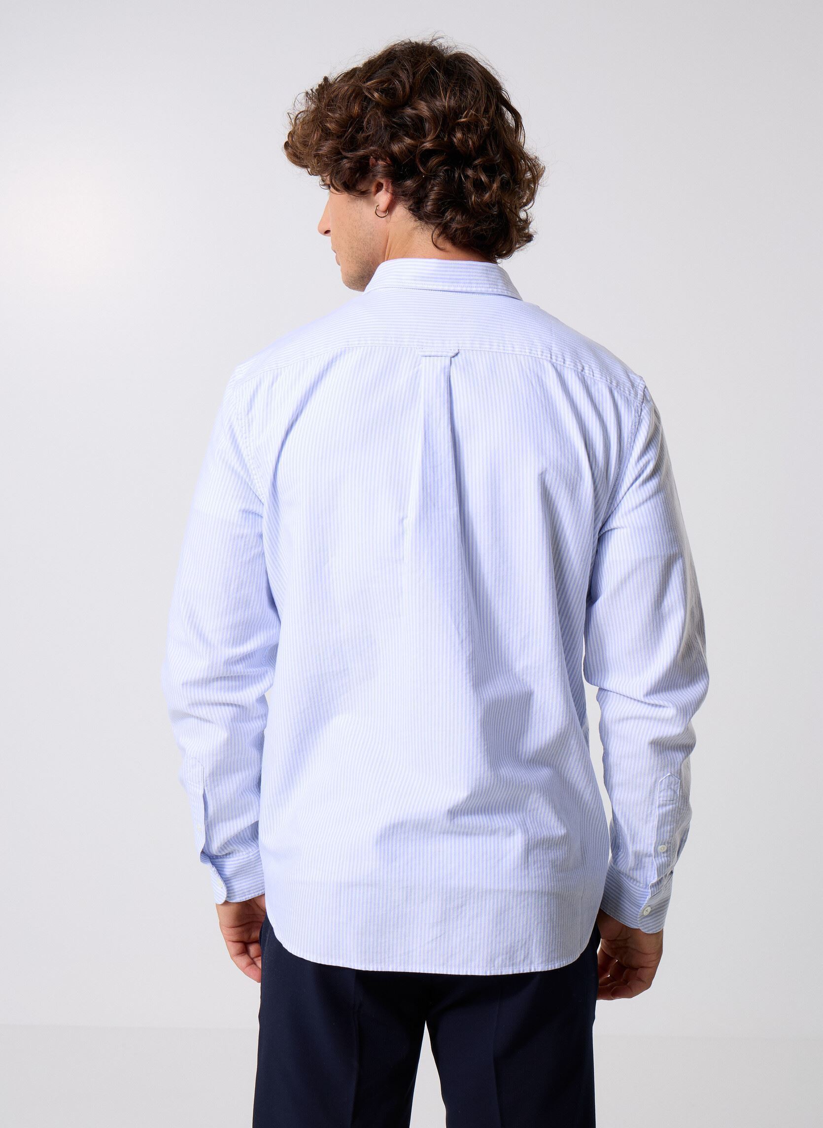 Chemises Chemise CH5625 homme bleu Lacoste Chemises Chemise CH5625 homme bleu PANORAMA / BLANC