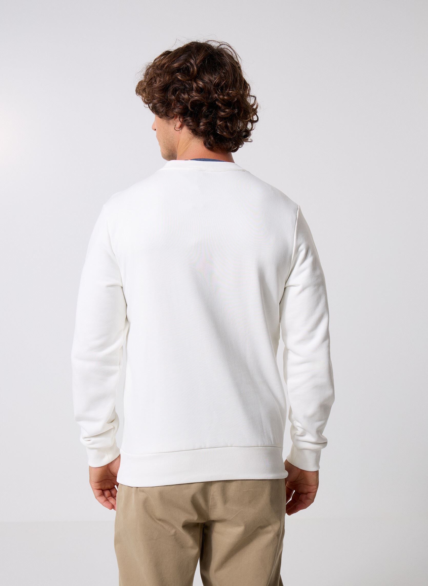 Sweatshirts Sweaters SH5498 herren weiß Lacoste Sweatshirts Sweaters SH5498 herren weiß FARINE / OLIVE 06Y