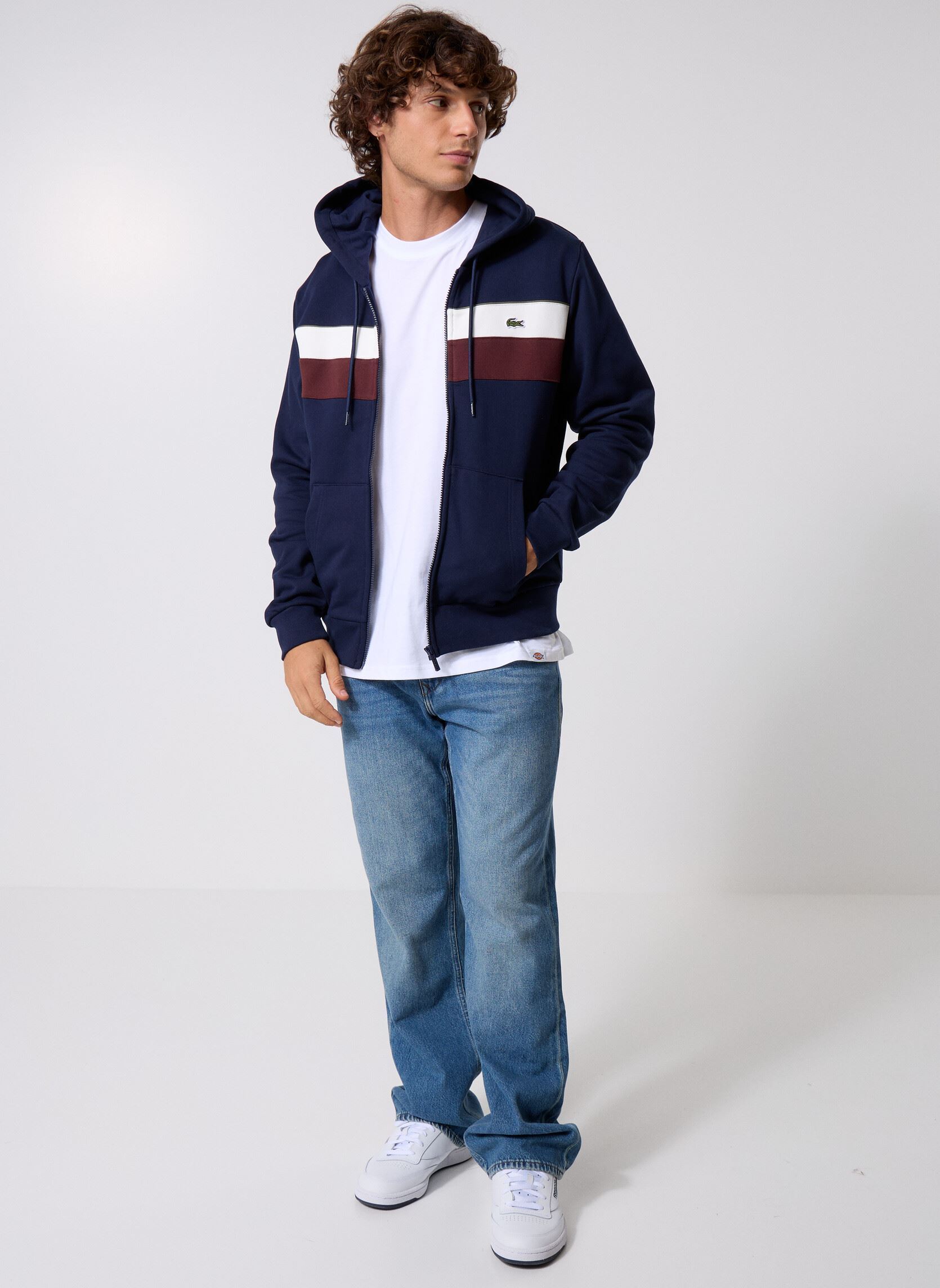Sweaters met rits Sweat Zippe SH5913 heren blauw Lacoste Sweaters met rits Sweat Zippe SH5913 heren blauw MARINE / FARINE