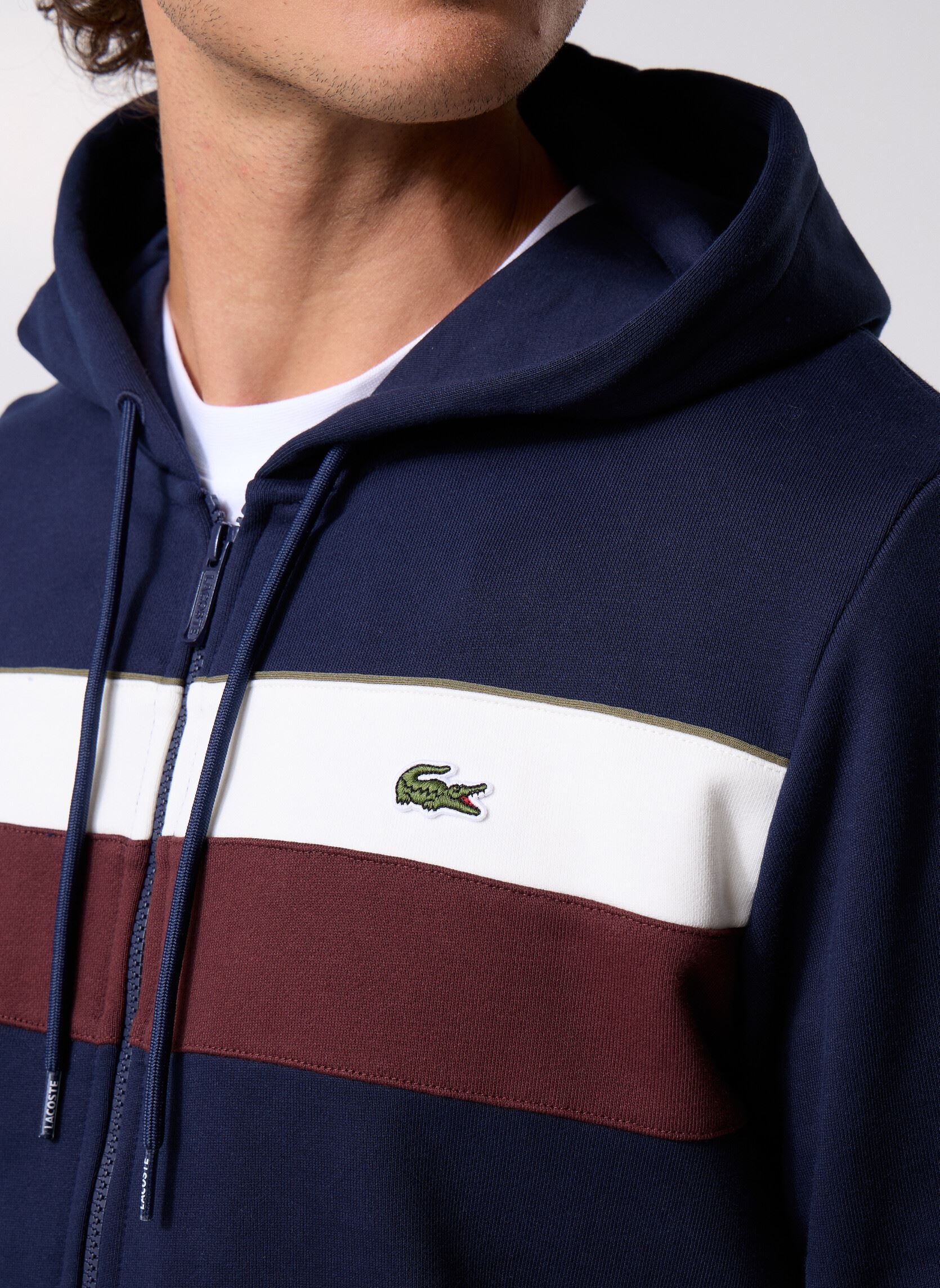 Sweaters met rits Sweat Zippe SH5913 heren blauw Lacoste Sweaters met rits Sweat Zippe SH5913 heren blauw MARINE / FARINE