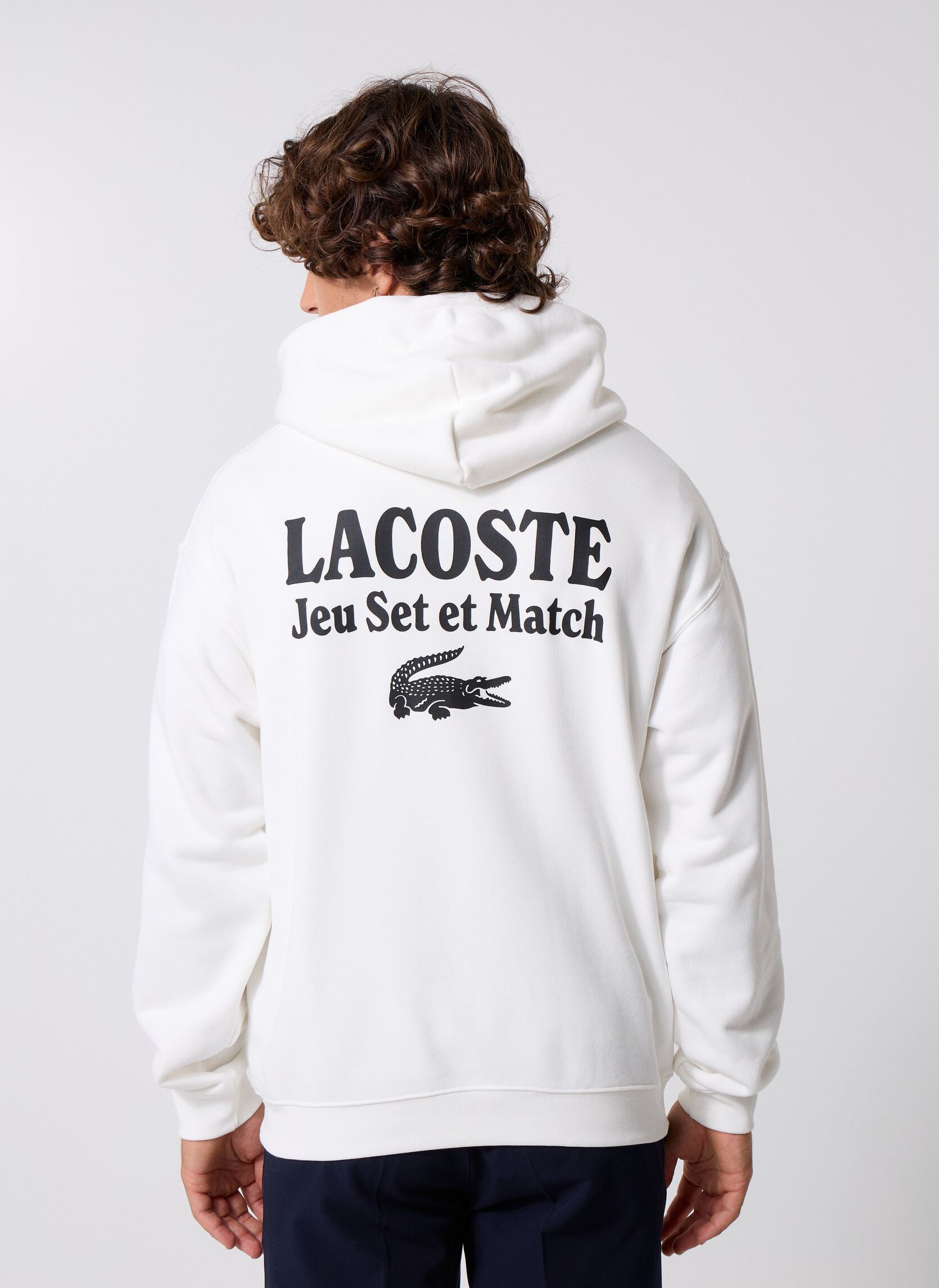 Sweats à capuche Sweaters SH5947 homme blanc Lacoste Sweats à capuche Sweaters SH5947 homme blanc FARINE