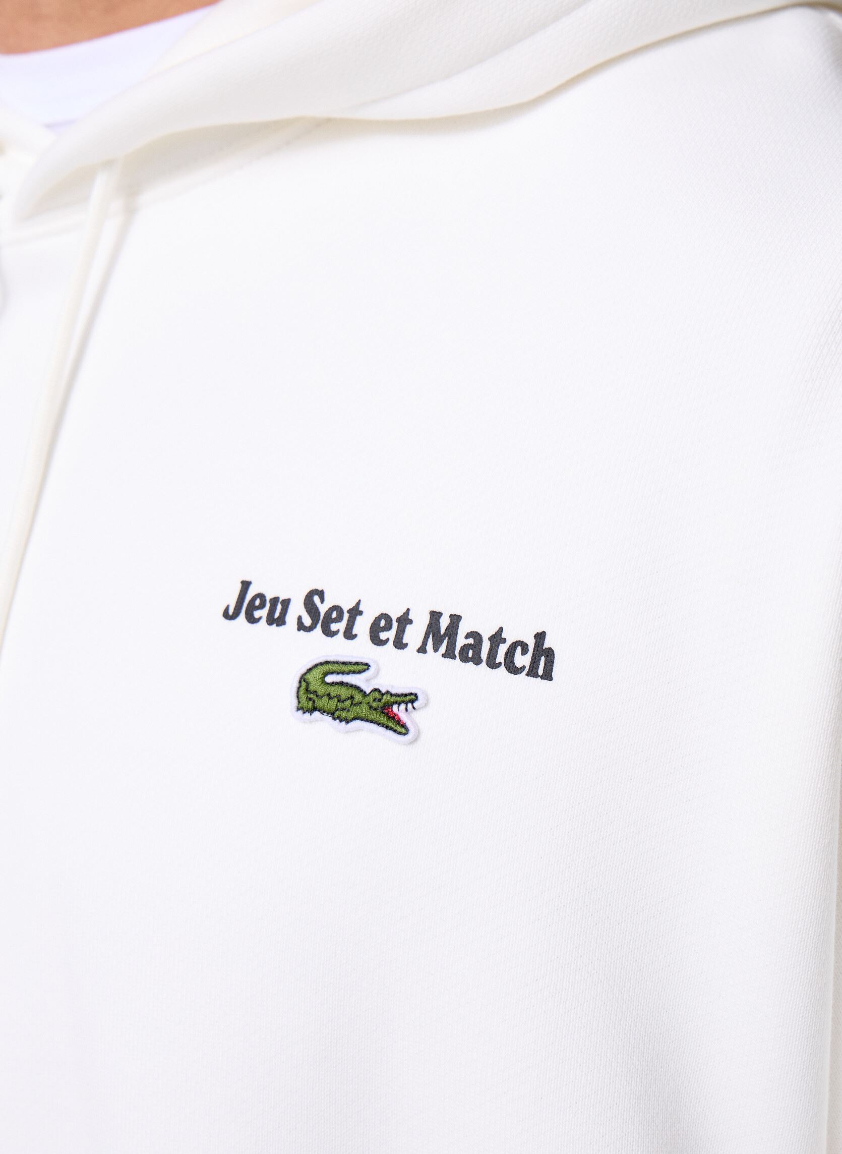 Sweats à capuche Sweaters SH5947 homme blanc Lacoste Sweats à capuche Sweaters SH5947 homme blanc FARINE