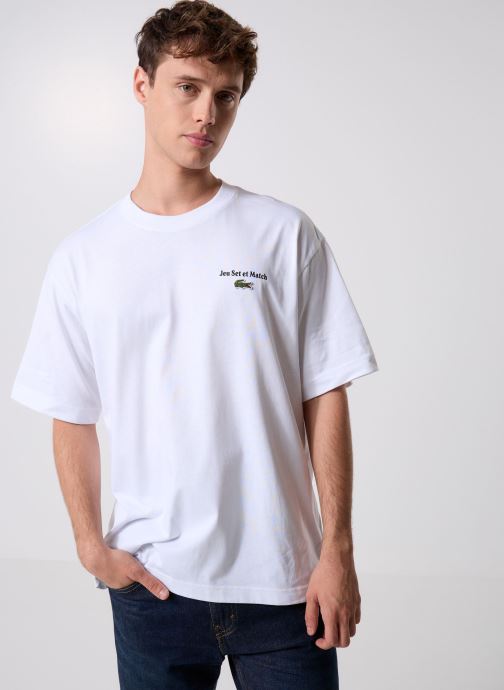 Lacoste Tee-shirts manches courtes T-Shirt TH5950 homme blanc