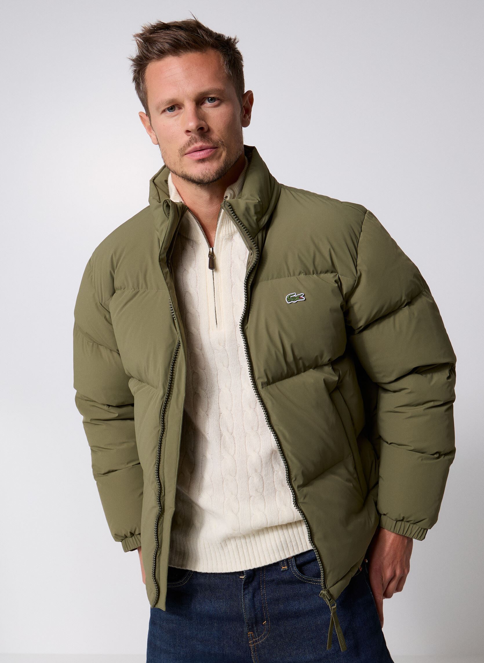 Doudoune droite col montant signature - vue 3