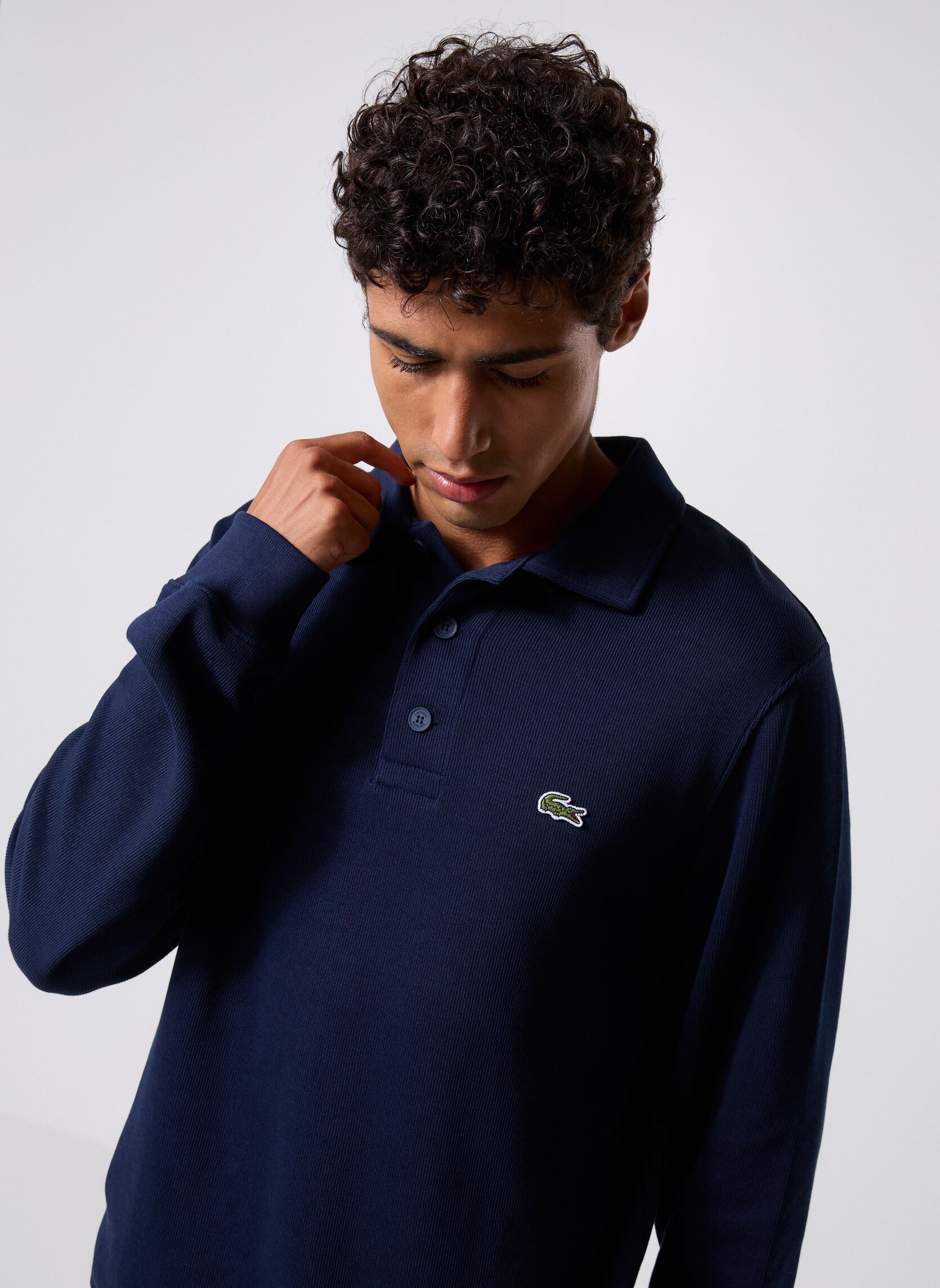 Polo Lacoste Polo en coton côtelé EU - vue 4