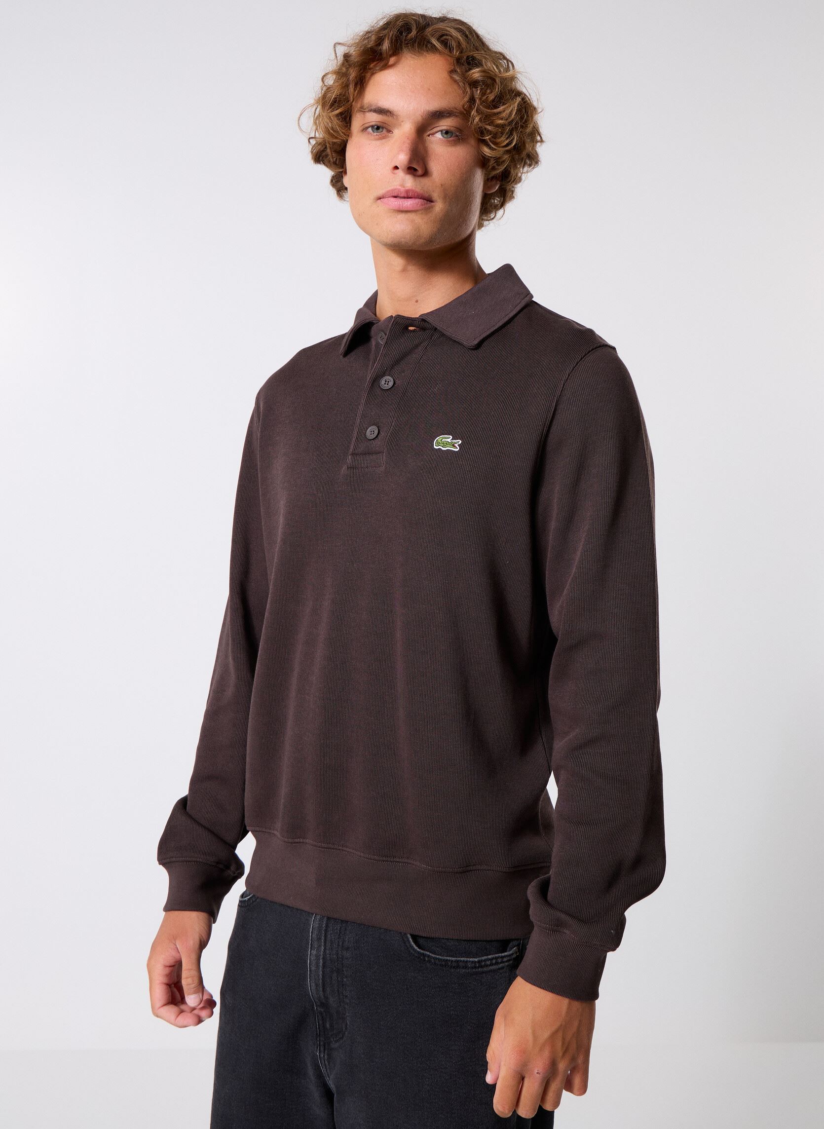 Polo Lacoste Polo en coton côtelé EU - vue 5